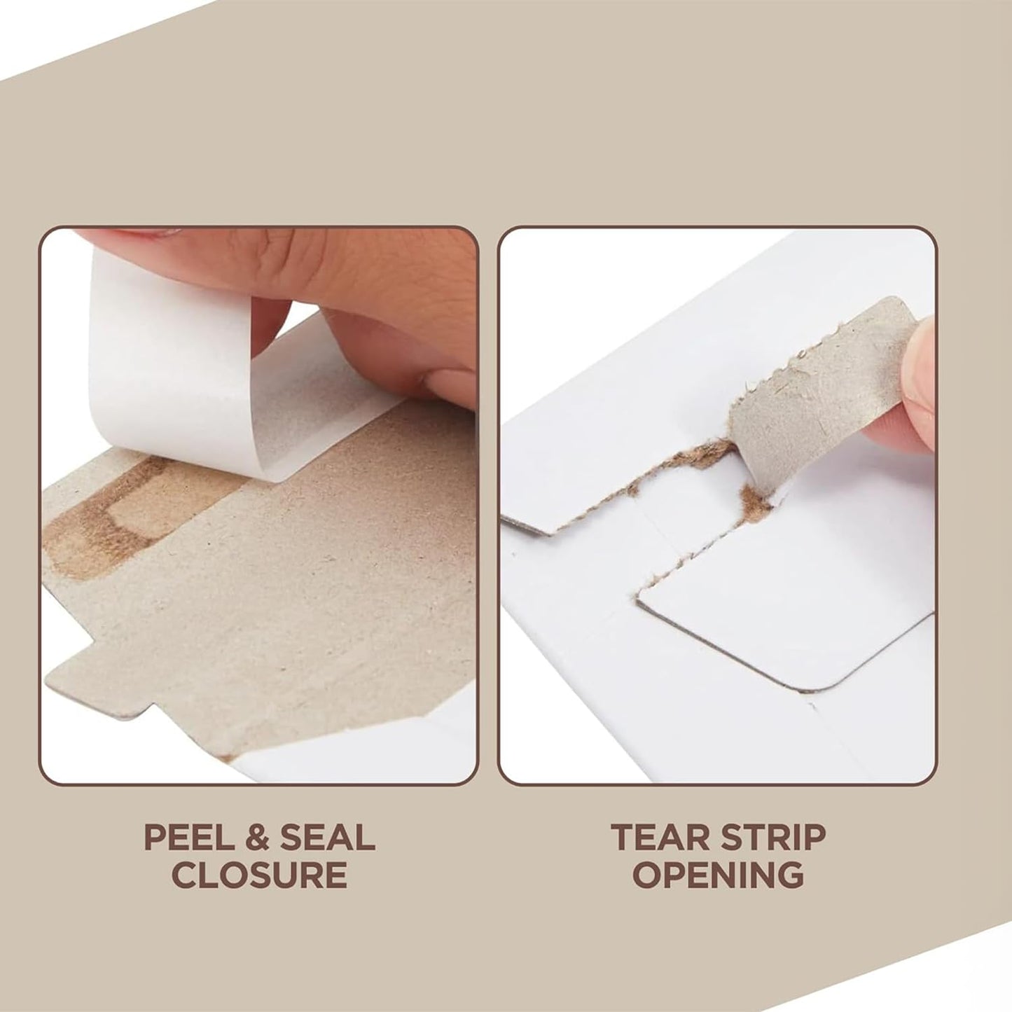 100 Pack 9.x11.5 Inches Rigid Mailers – Self Adhesive White Cardboard Envelopes – Used as Mailing Supplies for Documents, Photos, CDs, Magazines, and Literature