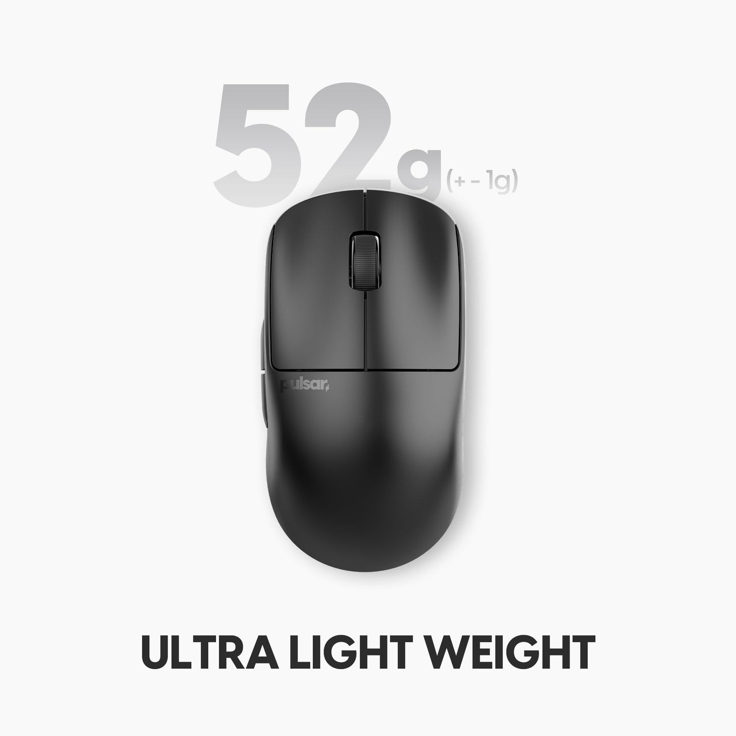 Pulsar Gaming Gears X2 v3 Wireless Gaming Mouse, Lightweight 52g, XS-1 Flagship Sensor 32K DPI, Optical Switch, 8K Polling Ready, Black