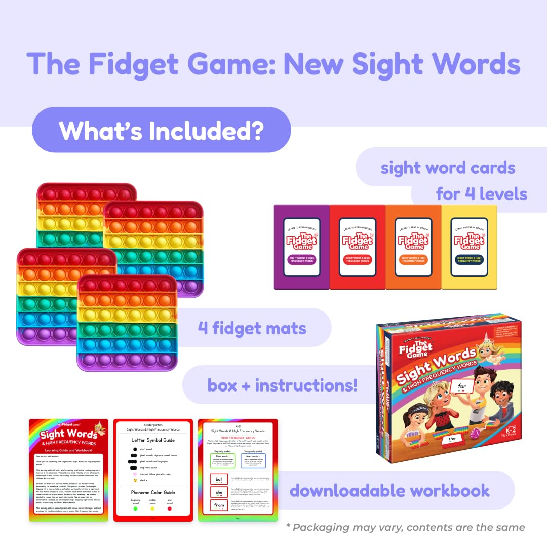 The Fidget Game Word Pop Variation Family (Ultimate Reading Bundle)