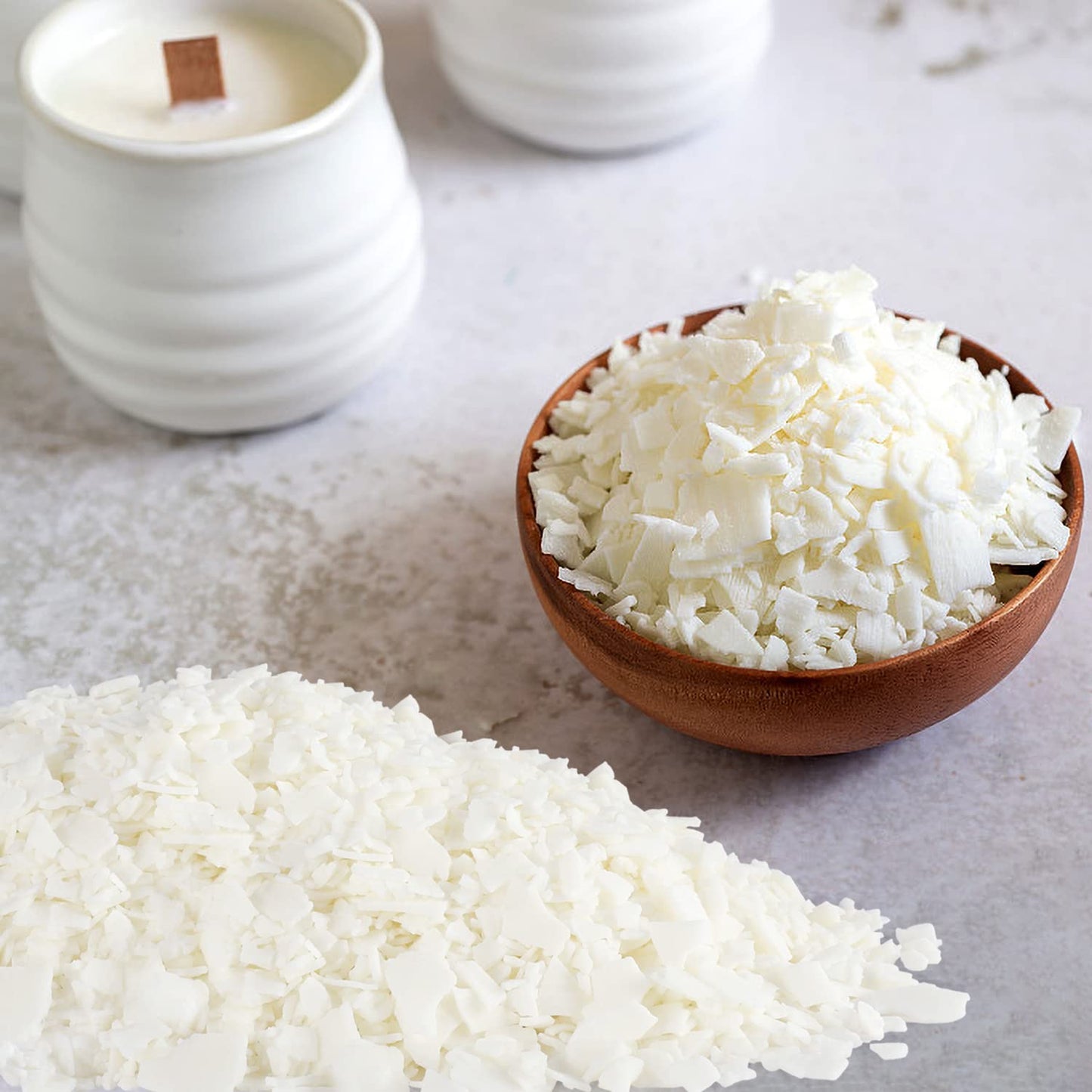 Grcdoyvl 5 Pound Bag DIY Soy Wax Candle Making Supplies - Natural Wax Flakes