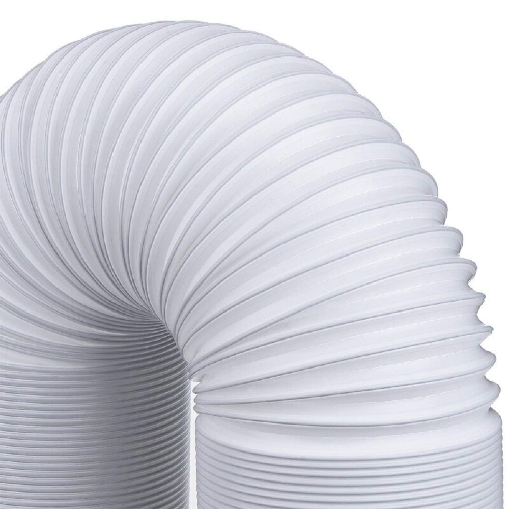Bysameyee Portable Air Conditioner Hose, 5.9 Inch Diameter 80 Inch Length AC Exhaust Vent Flexible Hose, Anti-Clockwise Thread Air Conditioner Parts Compatible with LG, Delonghi and More
