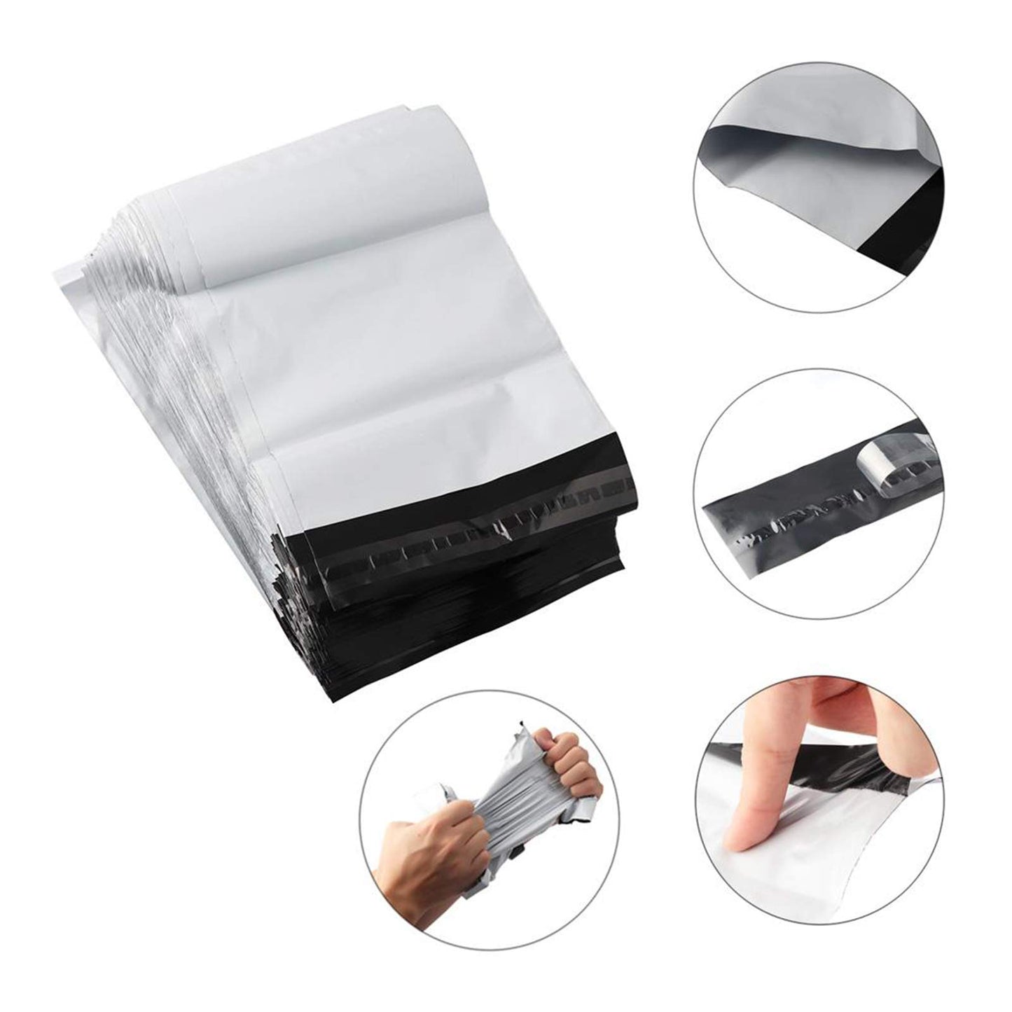 ePack 50PCS - 19x24” White Poly Mailer 2.5 Mil Envelopes Shipping Bags with Self Adhesive, Waterproof and Tear-Proof Postal Bag (#8)