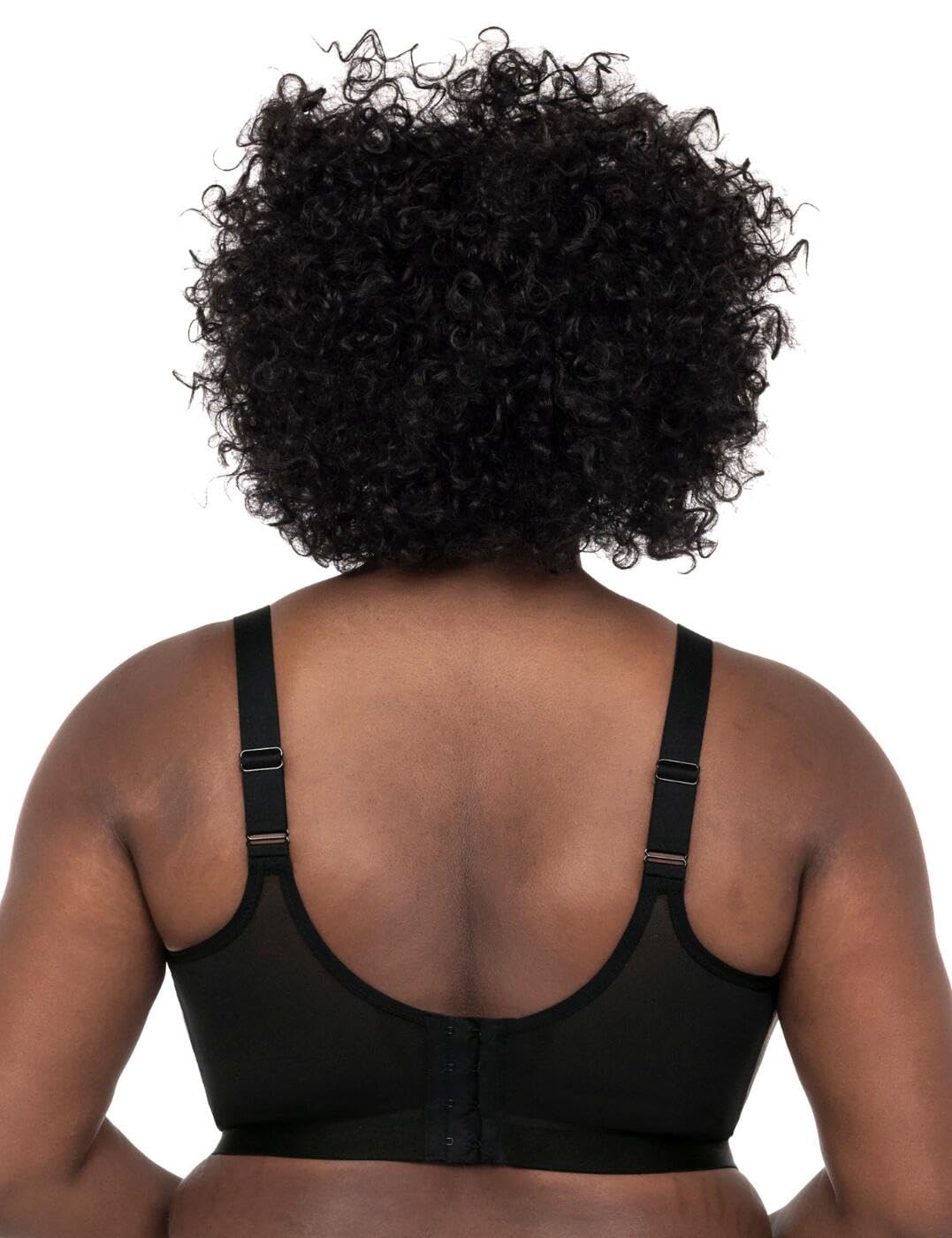 GODDESS Women's Plus Size Non Wired Comfort Sports Bra, Black Snake, 38K