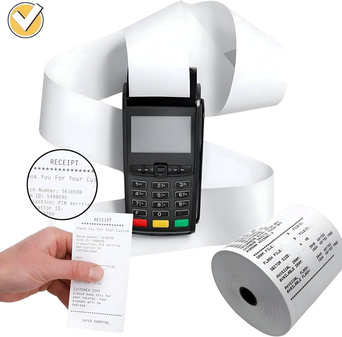 Thermal Paper ROLL 2-1/4" x 60 Ft (Box of 50 Rolls) PRP Papers Inc.