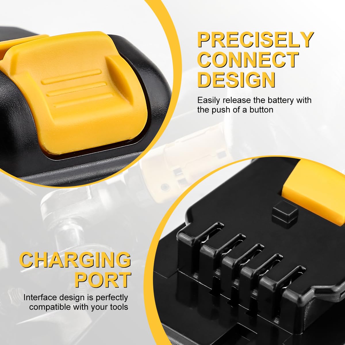 ANTRobut 2Pack 4.0Ah Replacement for Dewalt 12V Battery DCB124 DCB126 DCB120 DCB123 DCB125 DCB127 Compatible with 12V Power Tools