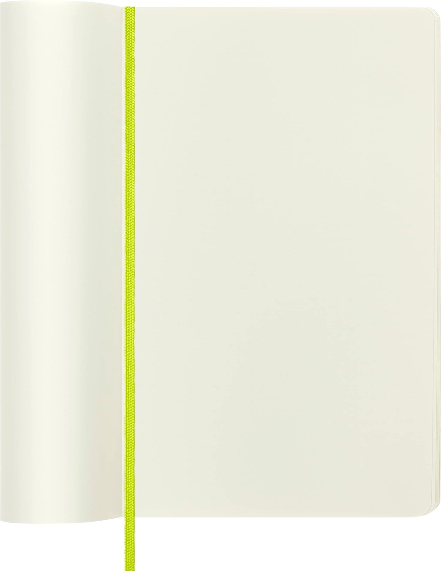 Moleskine Classic Notebook, Large, Plain, Lemon Green, Soft Cover (5 x 8.25)
