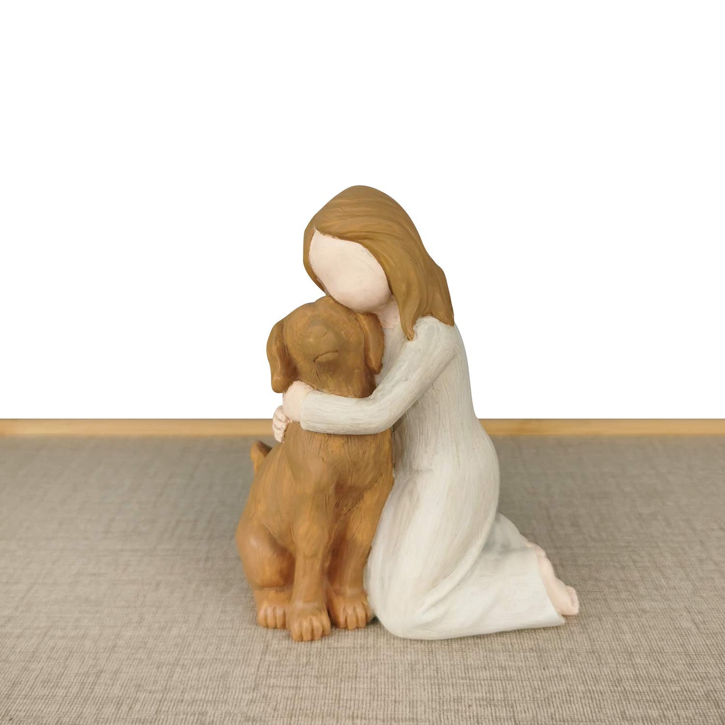 Hensonever Angel Figurines - Angel of Friendship Memorial Gifts for Dog Lovers