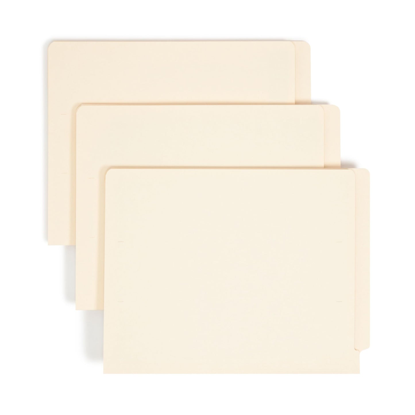Smead Shelf-Master® End Tab File Folders, 100 Count, Manila, Reinforced Straight-Cut Tabs, Letter Size (24110)