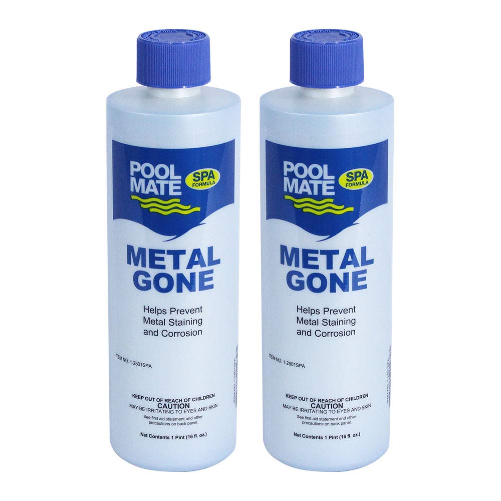 Pool Mate 1-2501SPA-02-A Metal Gone for Spa Hot Tub, 1-Pint, 2-Pack