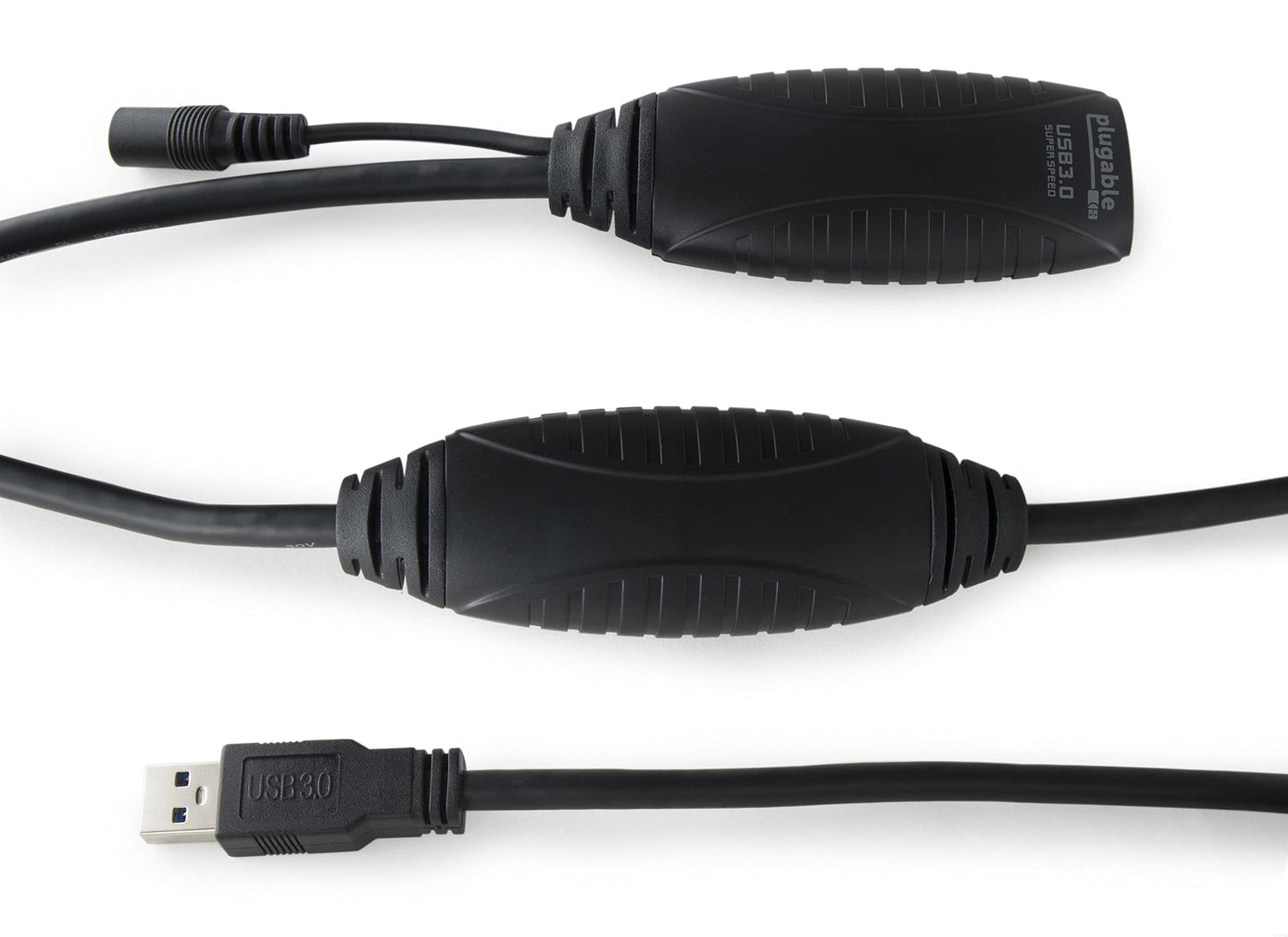 Plugable 10 Meter (32 Foot) USB 3.0 Active Extension Cable with AC Power Adapter, Back-Voltage Protection, and Driverless Technology