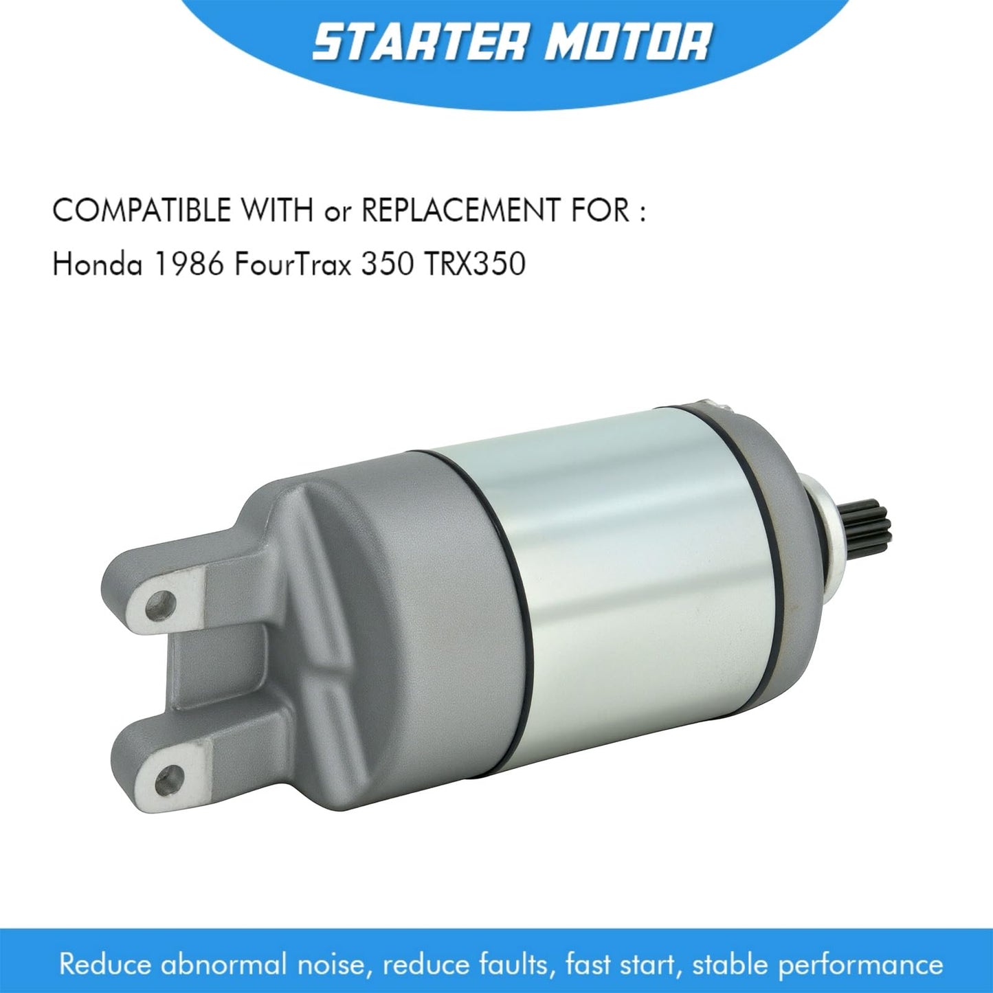 Starter Replacement for 1986 Honda ATV Starter Foreman FourTrax TRX350 31200-HA7-305,31200-HA7-315