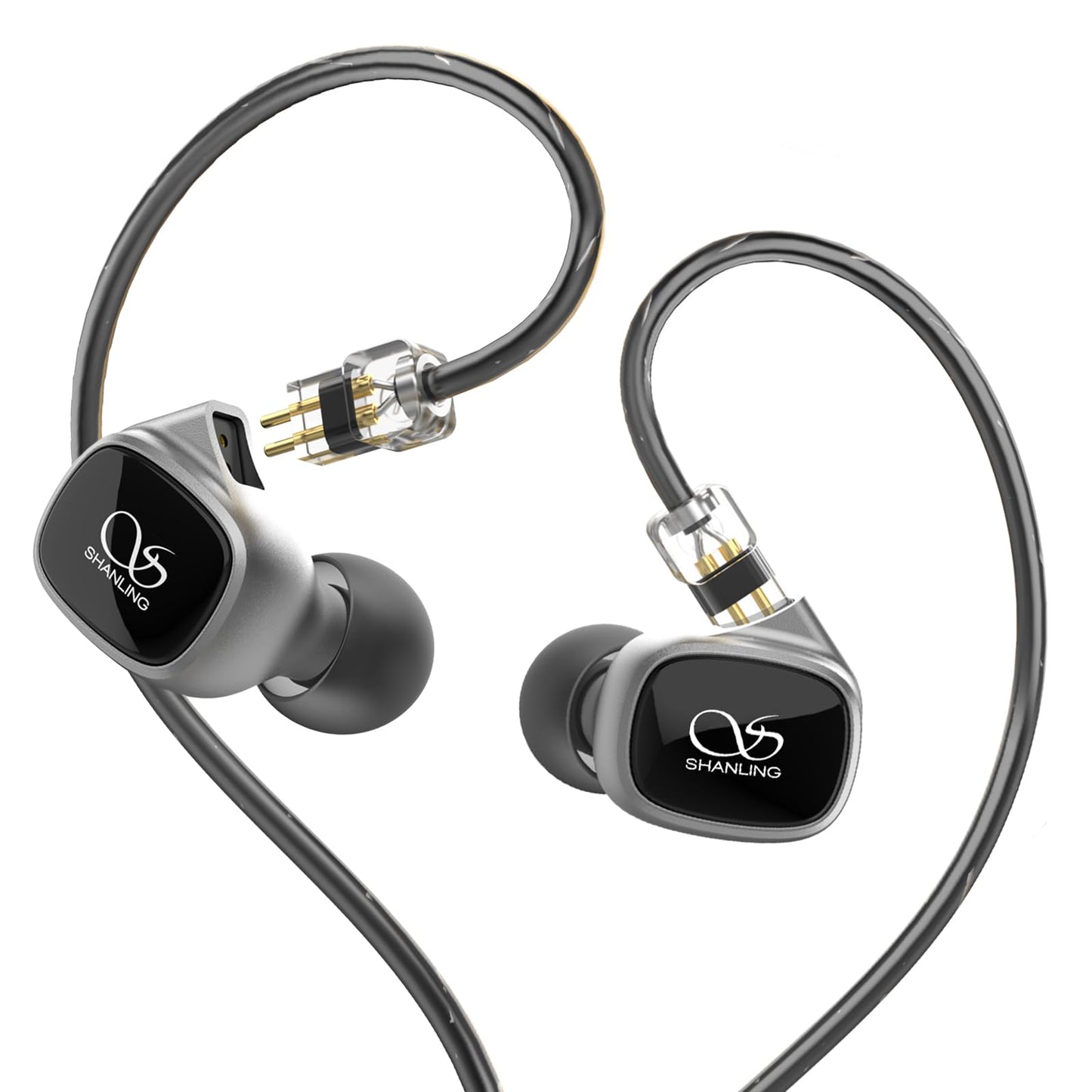 SHANLING MG20 HiFi Wired Earbuds, Type-C Plug in-Ear Earphones, DLC Diaphragm Dynamic Unit, Detachable 0.78/2PIN Cable, Ergonomic Design, Audiophile Earphones for Music