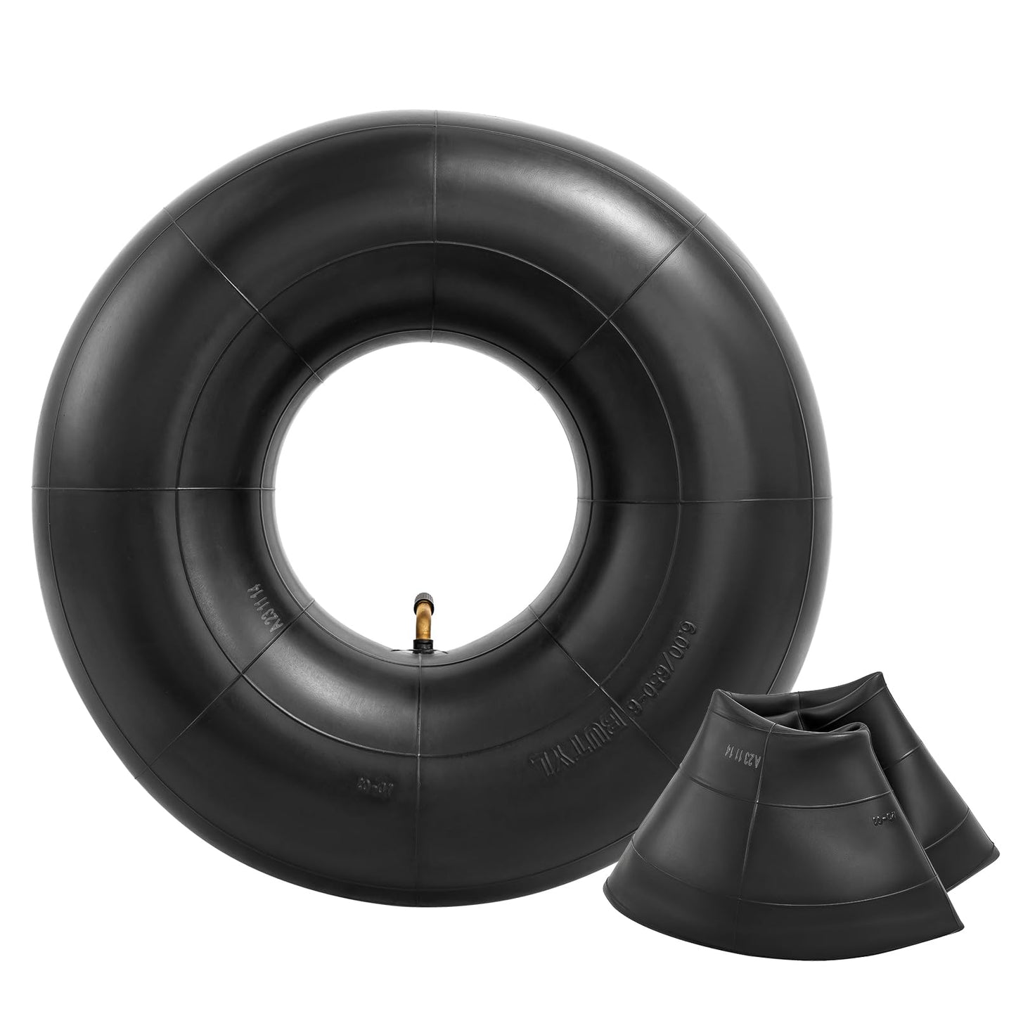 Heavy Duty 15x6.00-6 Butyl Inner Tubes with TR-87 Bent Valve Stem, Premium Replacement 6.00/6.50-6 Lawn Mower Tire Tubes Fit for Snow Blowers, Go Karts, Golf Carts, Wheelbarrows and More 2 Pcs
