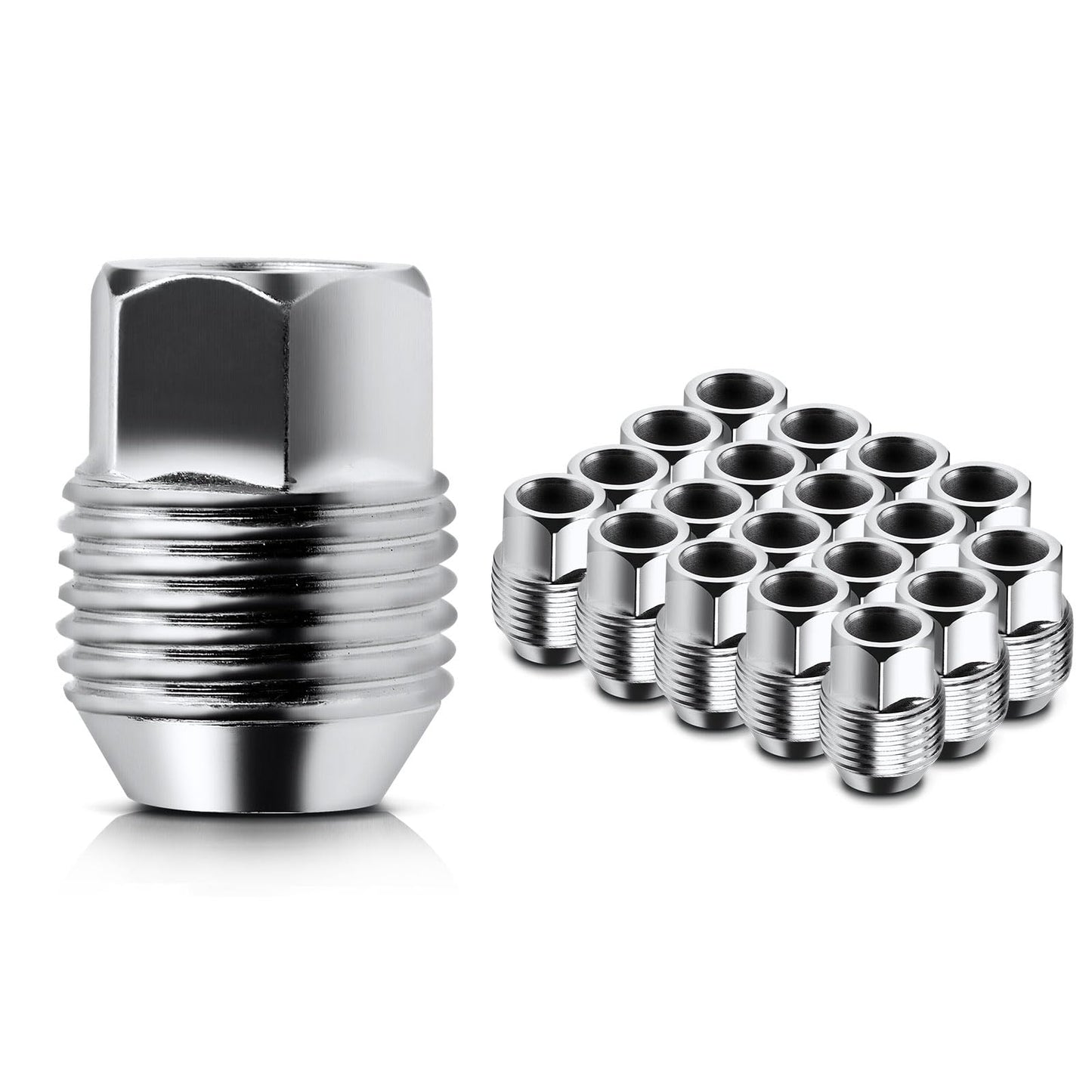 A-Premium M12-1.50 Wheel Lug Nuts Compatible with Chevrolet Equinox Malibu Impala Camaro HHR GMC Canyon Dodge Chrysler Buick 20-PC Set