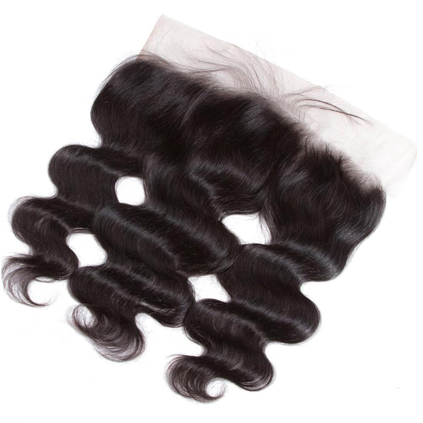 13x4 Lace Frontal Closure Body Wave Ear to Ear HD Lace Frontal Human Hair 12 Inch Brazilian Virgin Human Hair Closure Free Part 150% Density Body Wave Hair Extensions Pre Plucked Natural Black