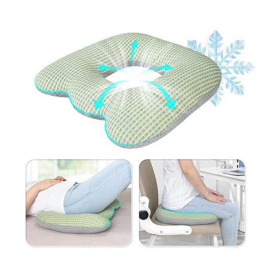Bed Sore Cushion for Butt Hemorrhoid Pillow Sitting Donut Pillow for Tailbone Pain Relief Pressure Ulcer Coccyx Cushion After Surgery Pressure Sores Pads Medical Donut Seat Cushion