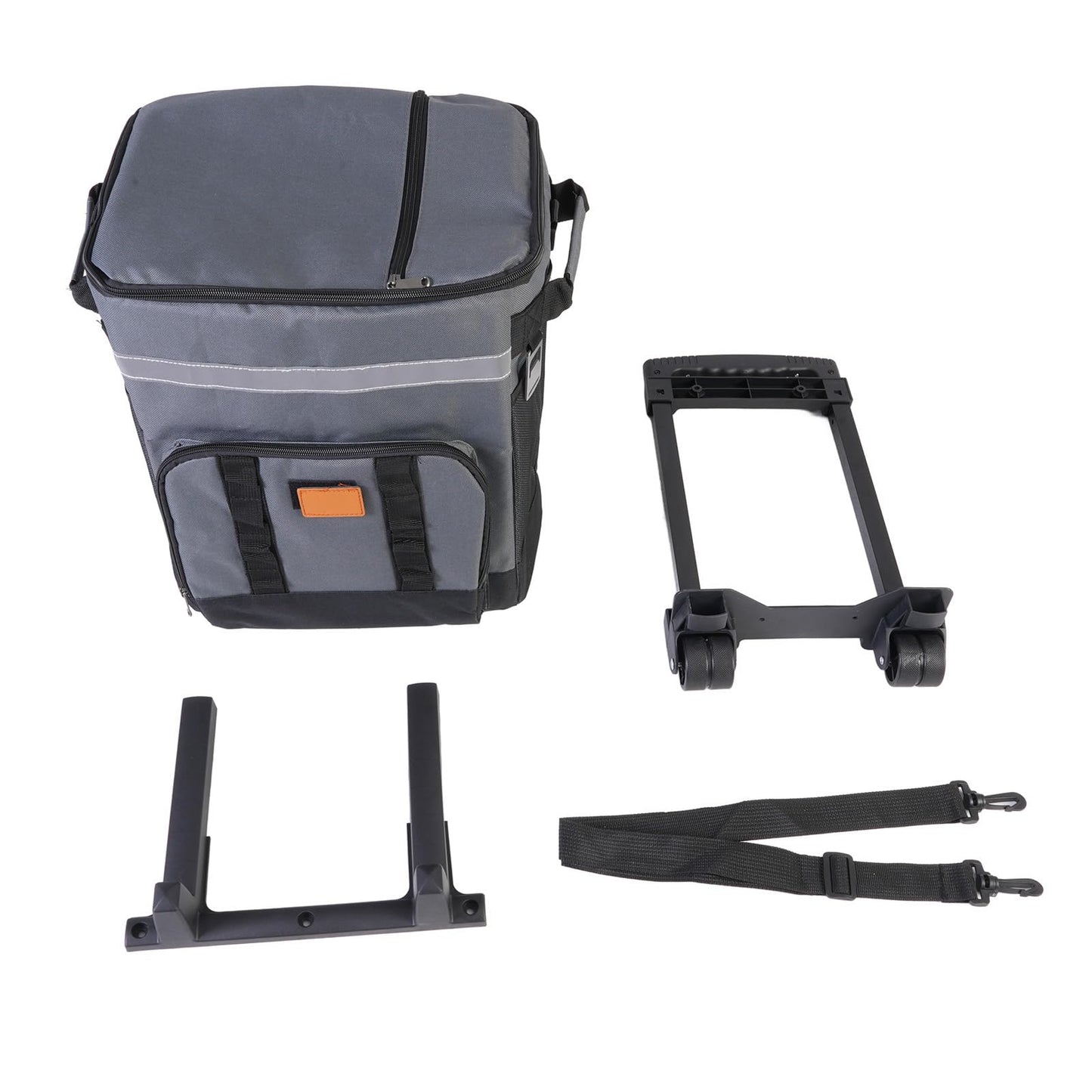 Denash 35L Rolling Cooler, Insulated Lunch Bag Rolling Wheeled Cooler with 3 Layer Insulation, with Wheels and Handle, for Beach Camping Patio Travel Outdoor