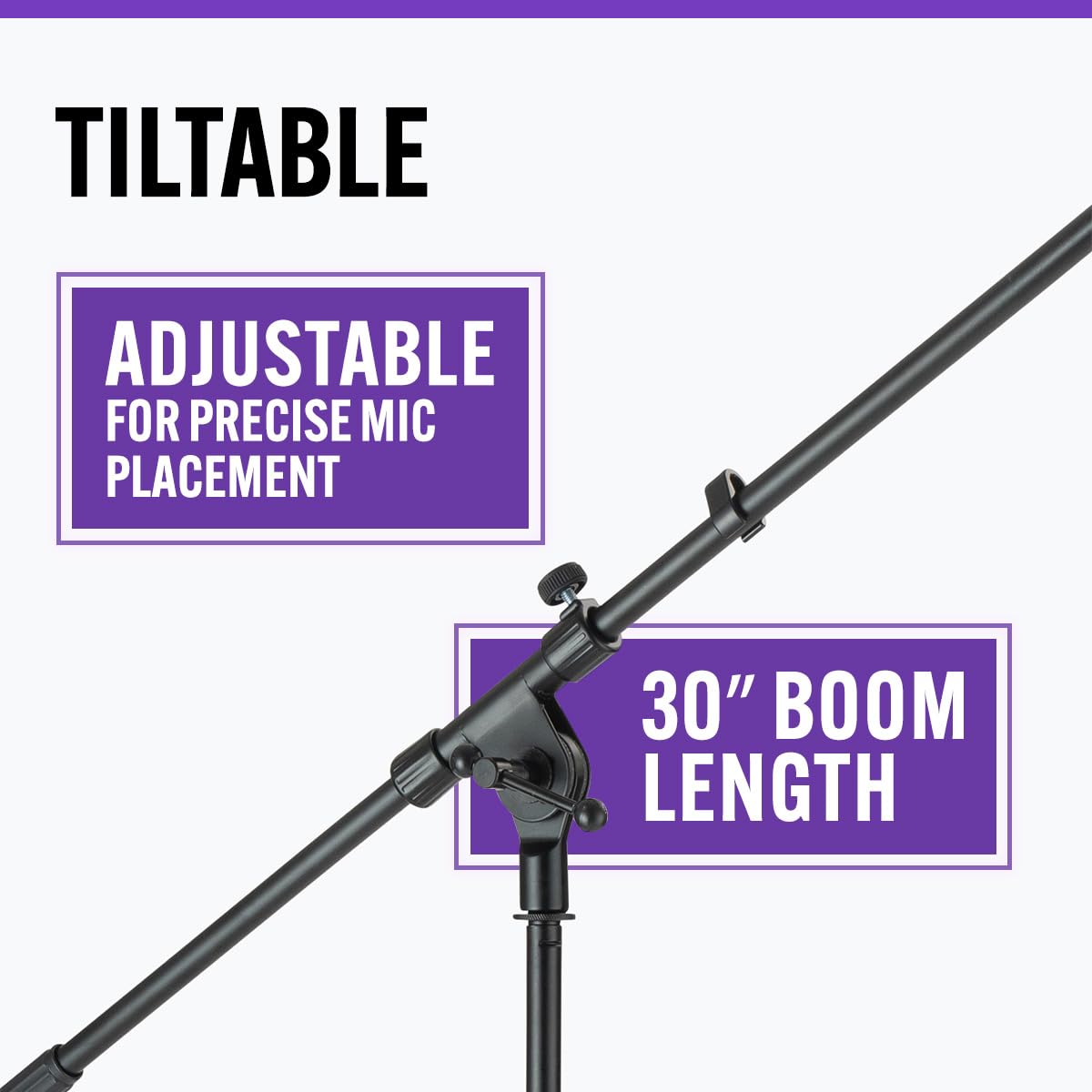 On-Stage Stands Stands MS7701 Tripod Boom Microphone Stand