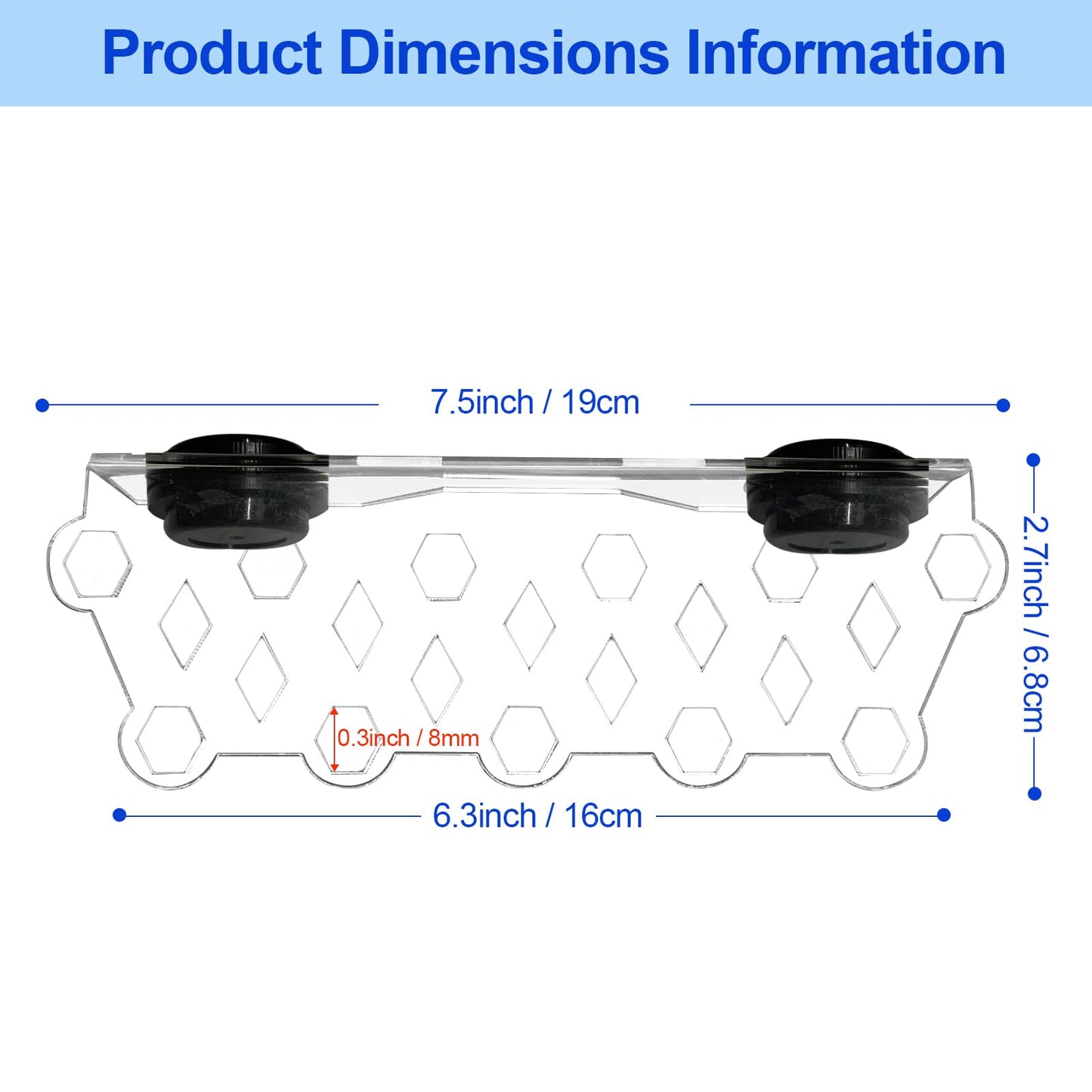 Aquarium Choice Coral Plug Holder Coral frag Rack Magnetic Holder Reef Magnets Holder for frag Rack (Coral Holder with 11 frag Plug)