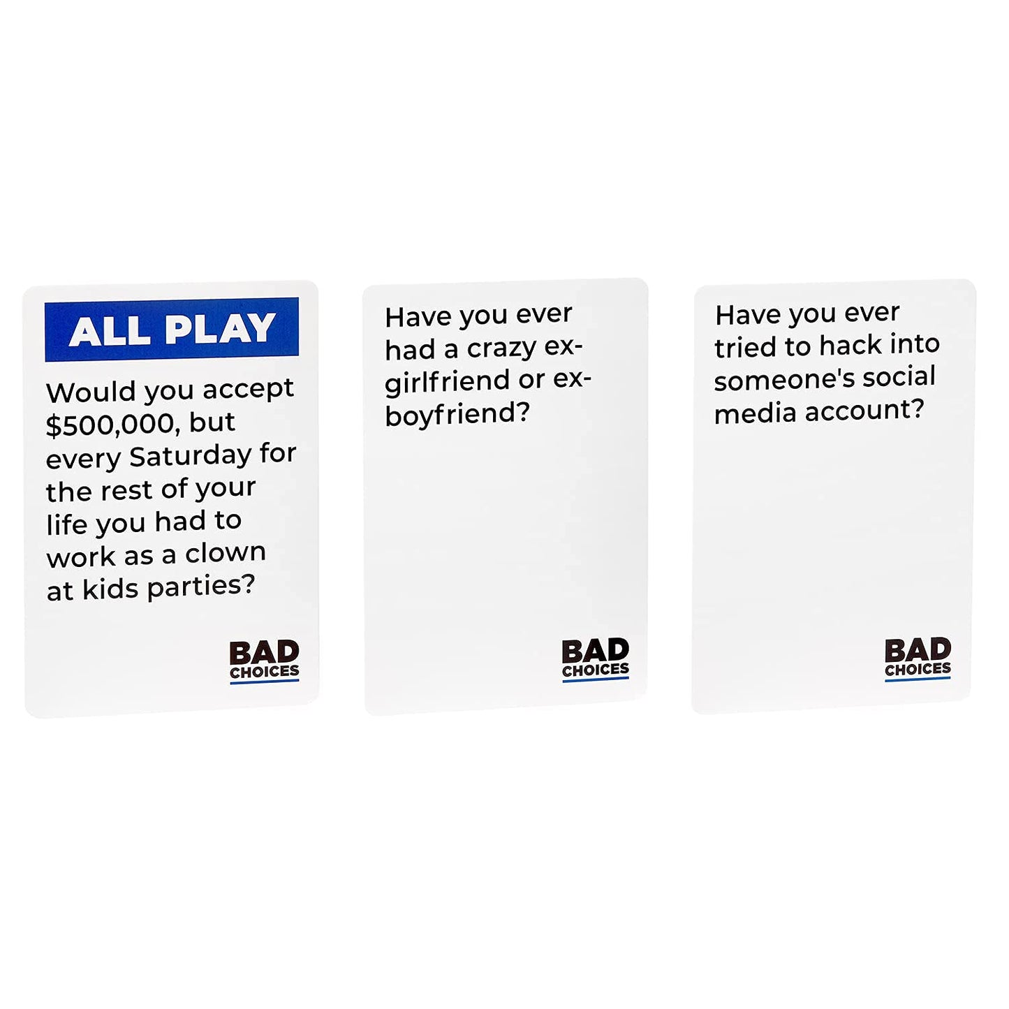 BAD CHOICES Party Game + After Dark Edition Set - Hilarious Card Game for Friends, Fun Parties and Board Games Night with Your Friends