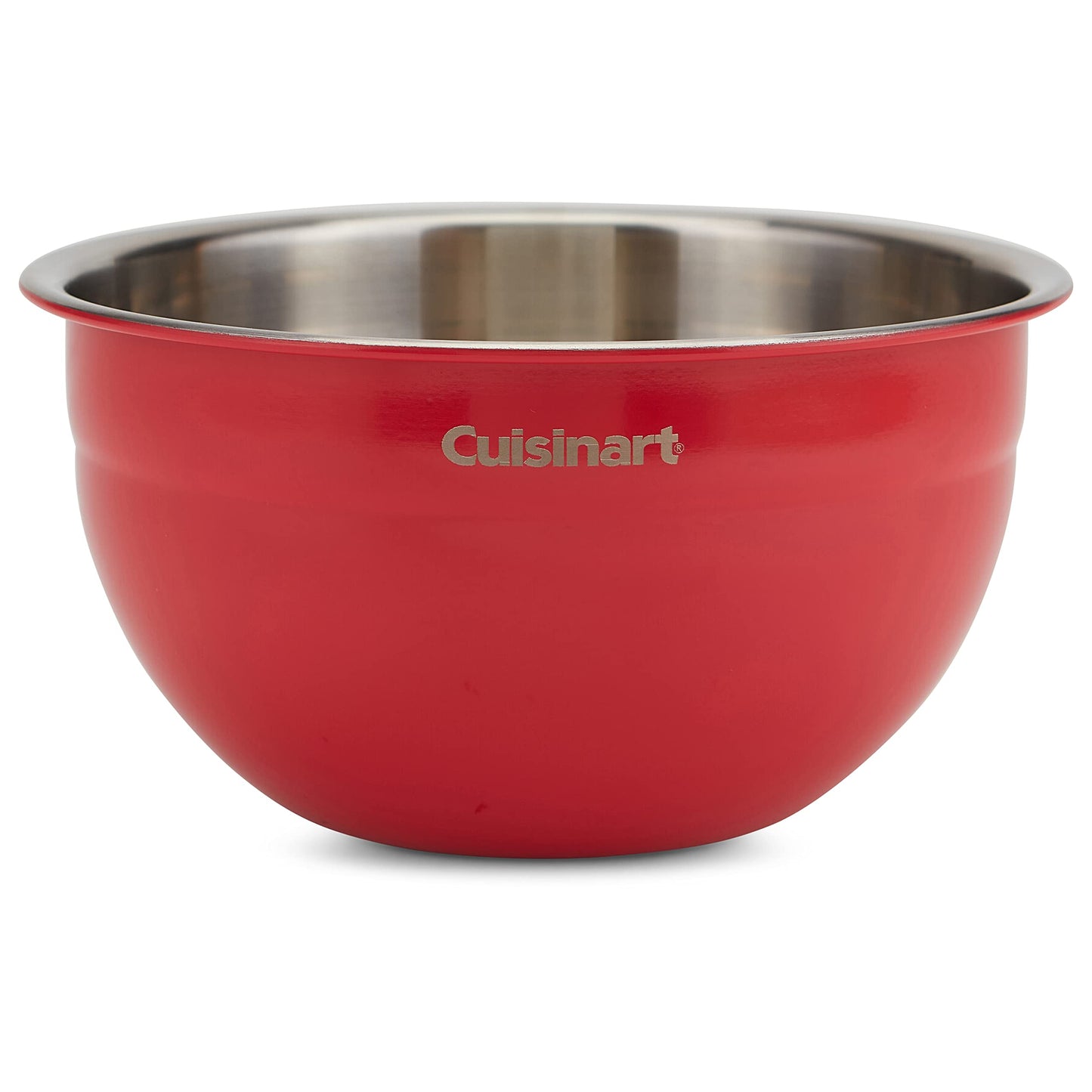 Cuisinart CTG-00-SMB stainless steel mixing bowls with lids, set of 3 pieces, red
