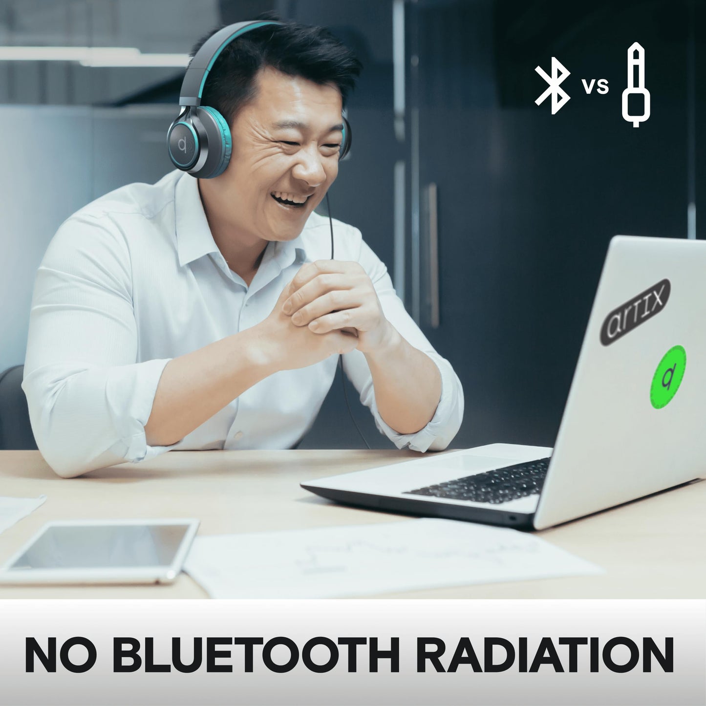 Artix® CL750 Premium Headphones Wired with Mic, Noise Cancelling On-Ear Comfort for Adults and Kids, Crystal Clear Sound for PC, Laptop and More, Durable and Stylish Wired Headphones(Aux Jack 3.5mm)