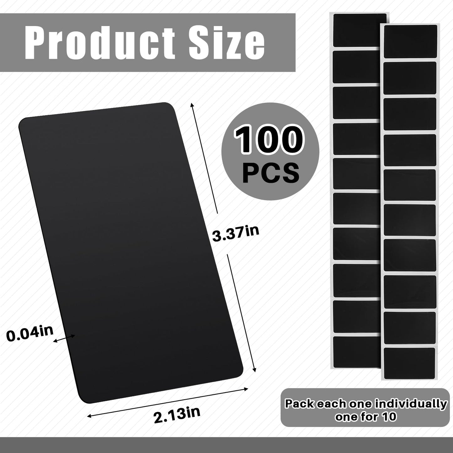 Xuhal 100 Pcs Black NFC Cards Blank Tags 504 Bytes Digital Programmable Business Cards Chip Compatible with NFC Enabled Mobile Phones & Devices