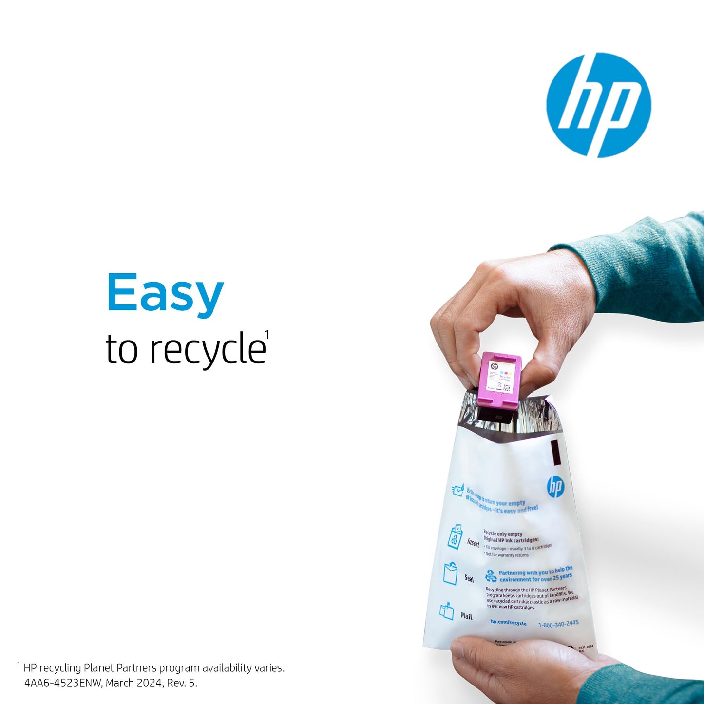 Original HP 65 Black/Tri-Color Ink Cartridges 2-Pack | Works with HP AMP 100 Series HP DeskJet 2600 3700 Series HP Envy 5000 Series | Eligible for Instant Ink