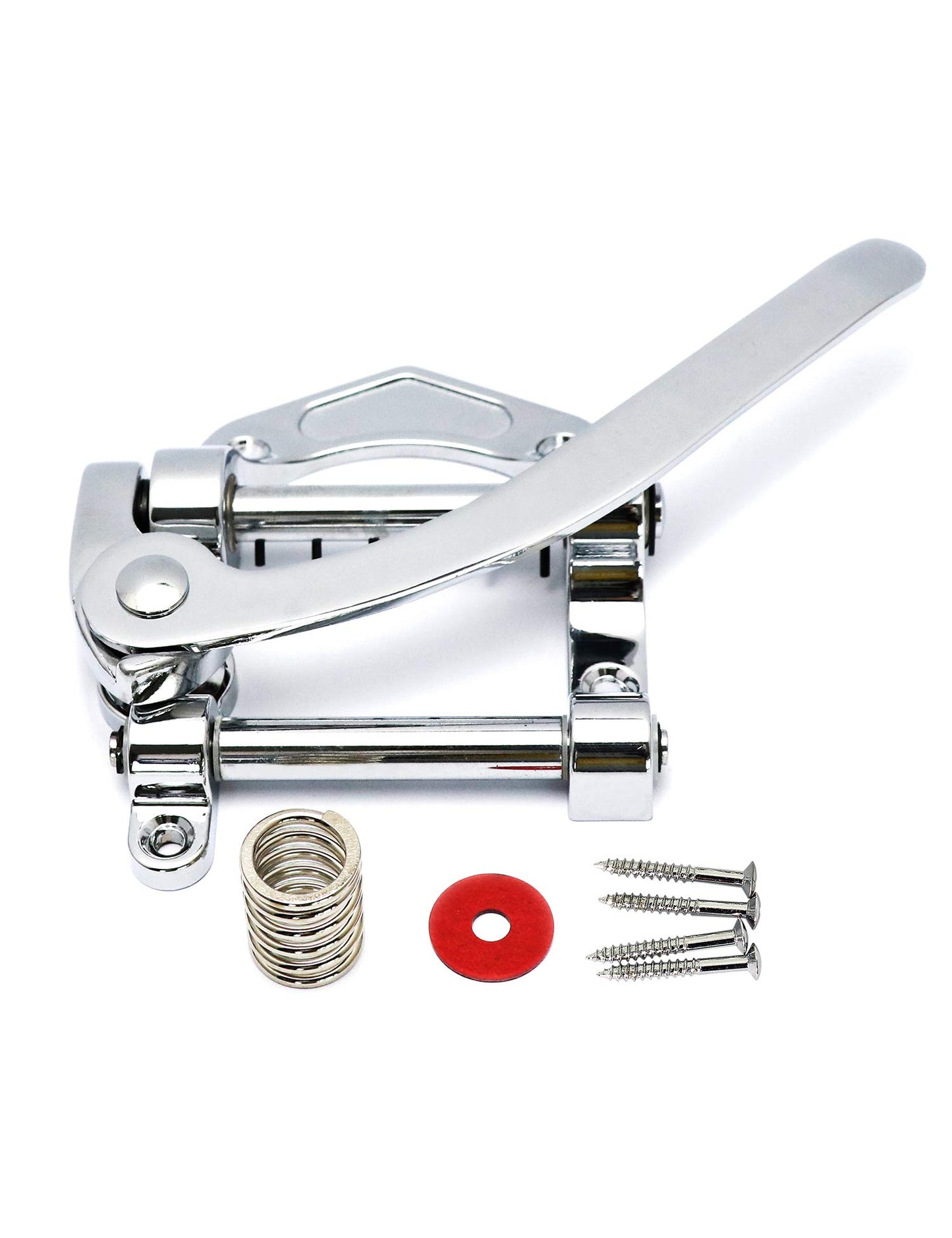 Metallor Guitar Tremolo Bridge Vibrato Tailpiece Compatible with SG LP Tele Style Flat Top Electric Guitar Chrome.