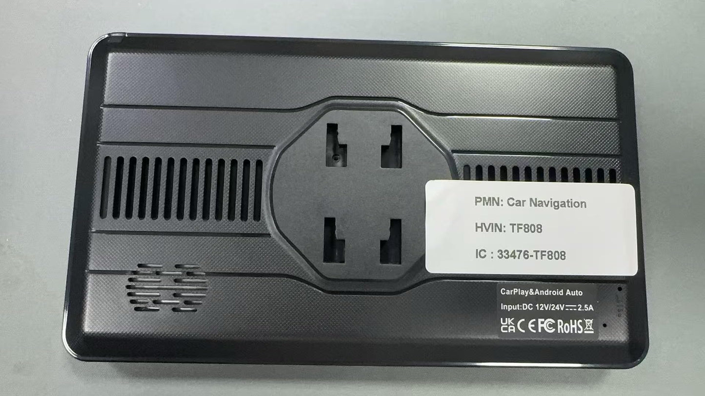 7 Inch Wireless Carplay Touchscreen for Apple Car Play and Android Auto, Apple Carplay Screen for Car with Bluetooth, FM, AUX, Voice Control, Mirror Link, GPS Navigation