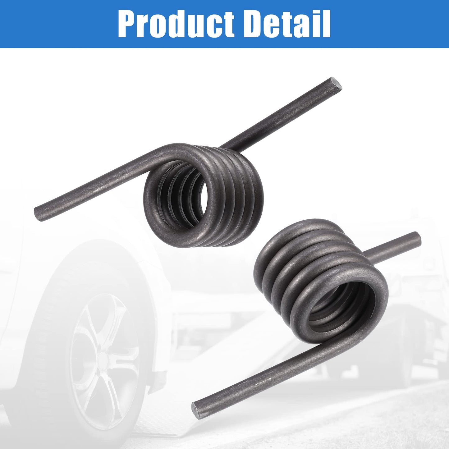 X AUTOHAUX 1 Pair Car Trailer Ramp Spring Trailer Coil Springs Left Right Side Replacement