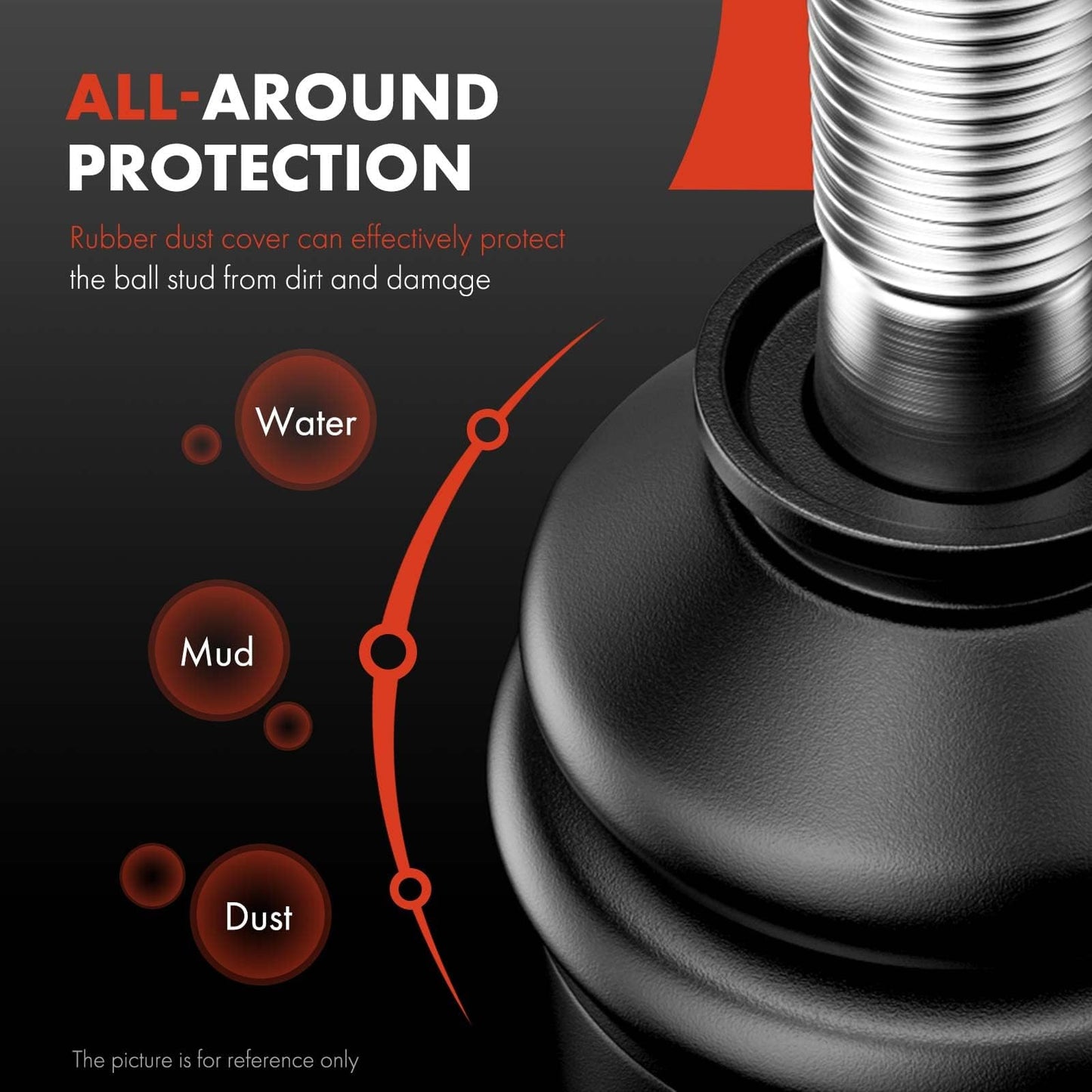 A-Premium 2 x Front Lower Ball Joint, Compatible with Jeep KL Series - Cherokee 2014 2015 2016 2017 2018