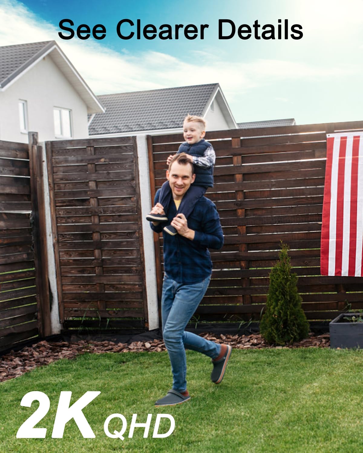 ANRAN Solar Security Cameras Wireless Outdoor, 2K Camera Surveillance Exterieur with Embedded Solar Panel, Color Night Vision, PIR Human Detection, 2-Way Talk, Works with Alexa, IP67 Waterproof, C3