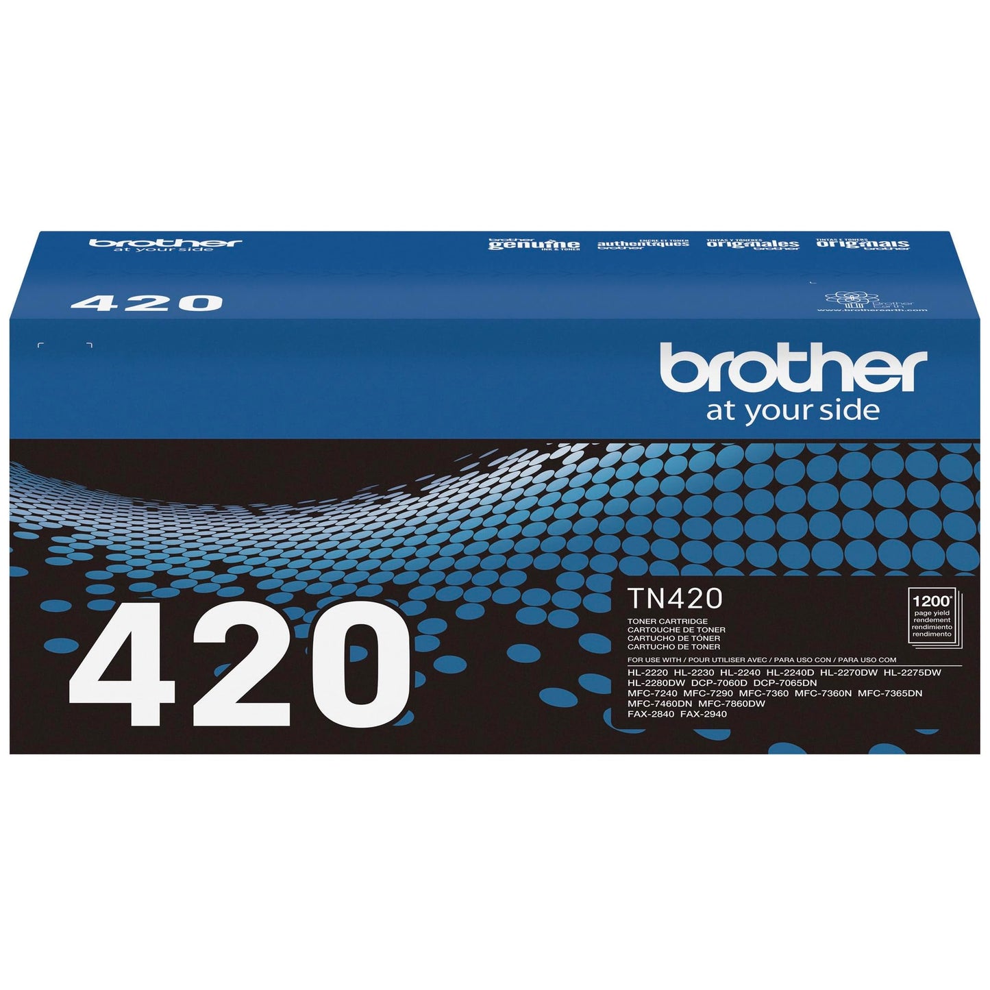 Brother Original TN420 Standard Yield Black Toner Cartridge, Original Toner Replacement cartridges, for Brother Laser Printers DCP-7060D, FAX-2840, HL-2230, HL-2240, MFC-7240, MFC-7360N and More