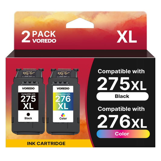 275 276 XL for 275 and 276 Ink Cartridges for Ink 275 276 PG-275XL CL-276XL PG275 CL276 Encre for Printer Ink 275 276 XL TR4720 TS3720 TS3522 TS3520 TS3722 TR4723 TR4722 Printer (1 Pack)