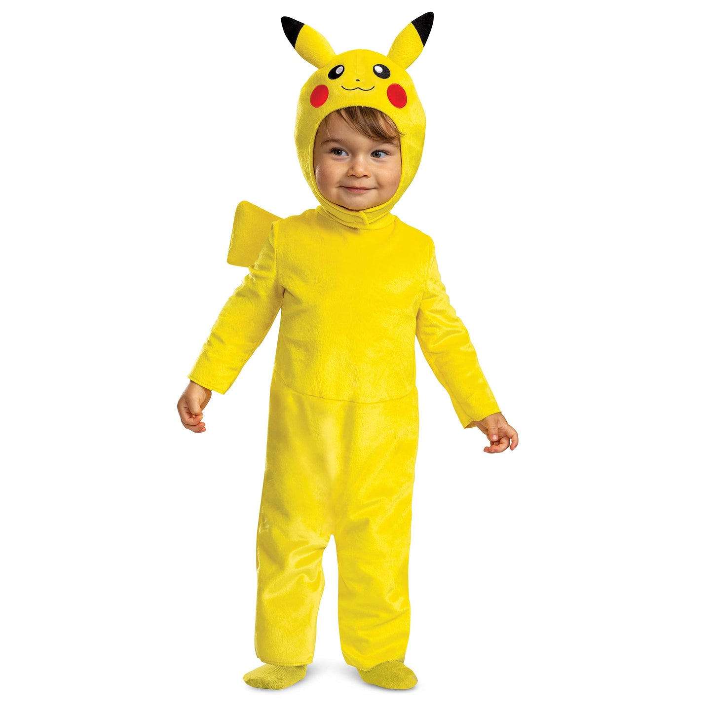 Pikachu Costume Romper, Official Pokemon Toddler Outfit and Headpiece, Size (12-18 months)