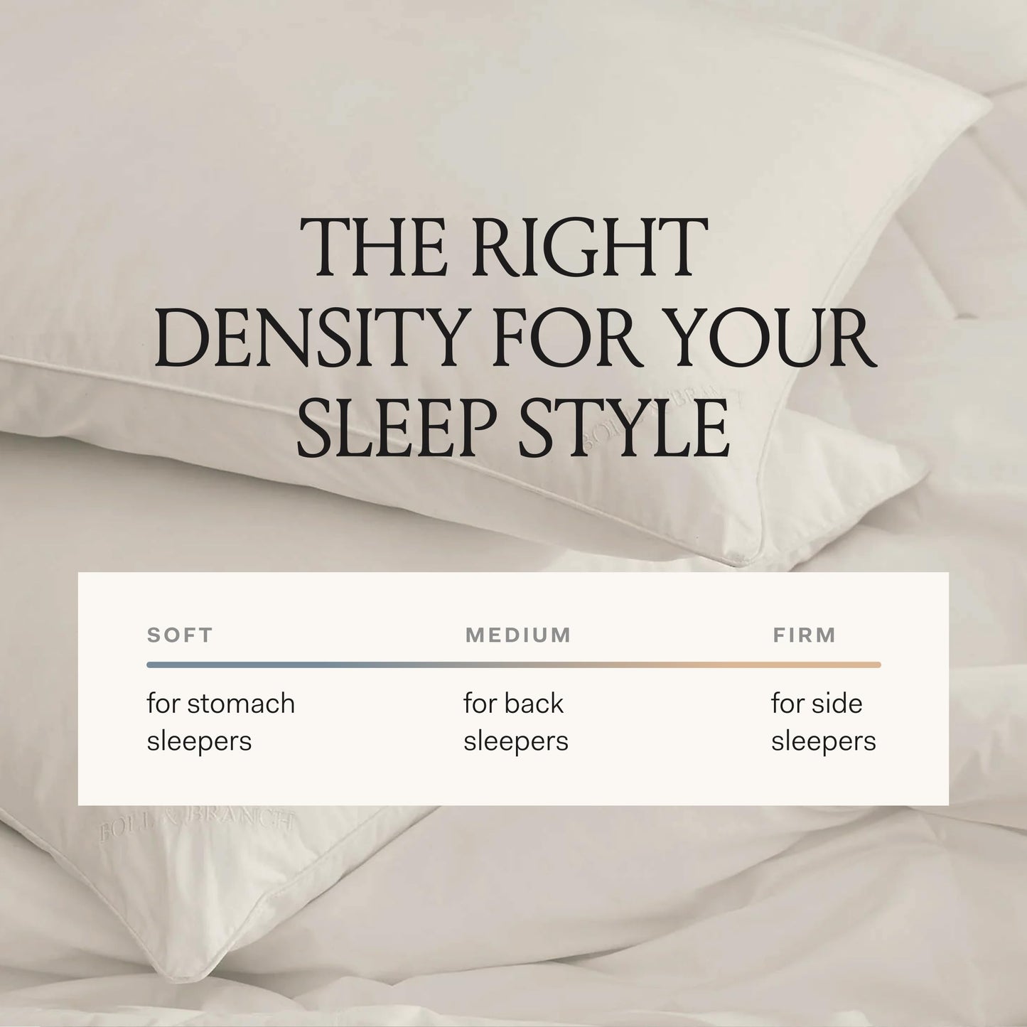 BOLL & BRANCH Down Alternative Pillow - Medium, Standard - Cooling Shell - Hypoallergenic Primaloft Luxury Down Alternative Fill - Superior Support