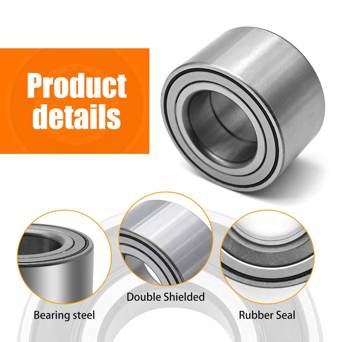 Aynaxcol Heavy Duty Front Rear Wheel Bearings 293350118 Replacement for Can Am UTV Commander 800/1000 2011-2016 Replacement for Can Am UTV Maverick 1000 2013-2016 Replace# 705400088