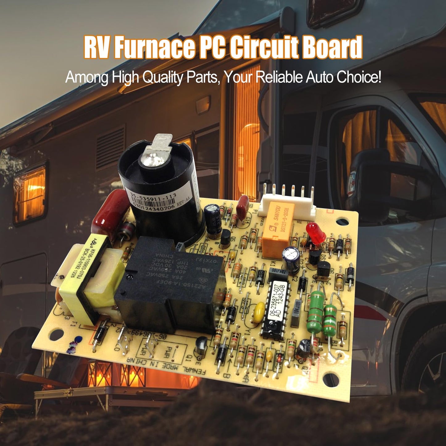 RV Furnace Circuit Board OEM 31501 33488 33727 Ignition Board Compatible with Atwood Hydro Flame Furnaces RV Heaters & Furn Control Boardaces