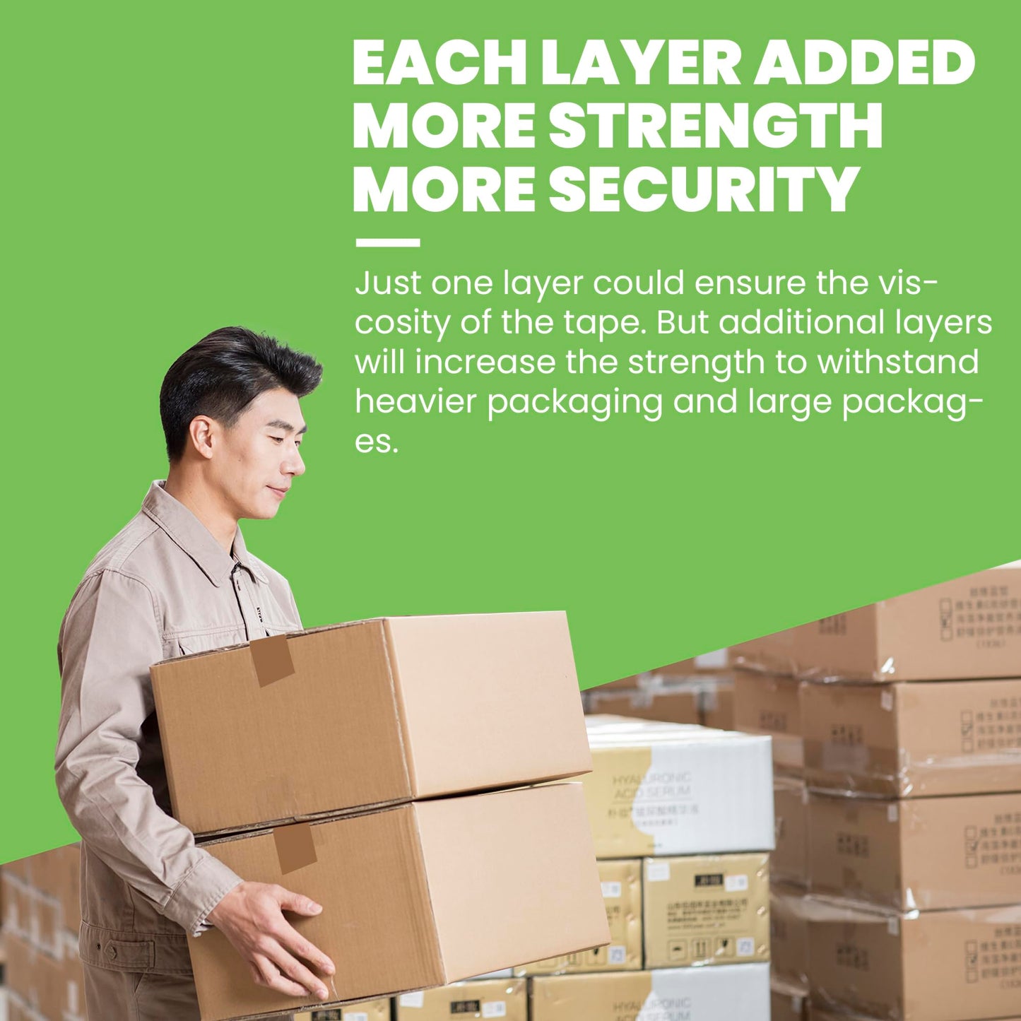TAPEBEAR Eco-Friendly Kraft Paper Tape, Biodegradable Heavy Duty Packing Tape 50mm x 50m, Recyclable Packaging Tape Self Adhesive Box Tape for Shipping, Sealing, Moving & Masking, 12Rolls