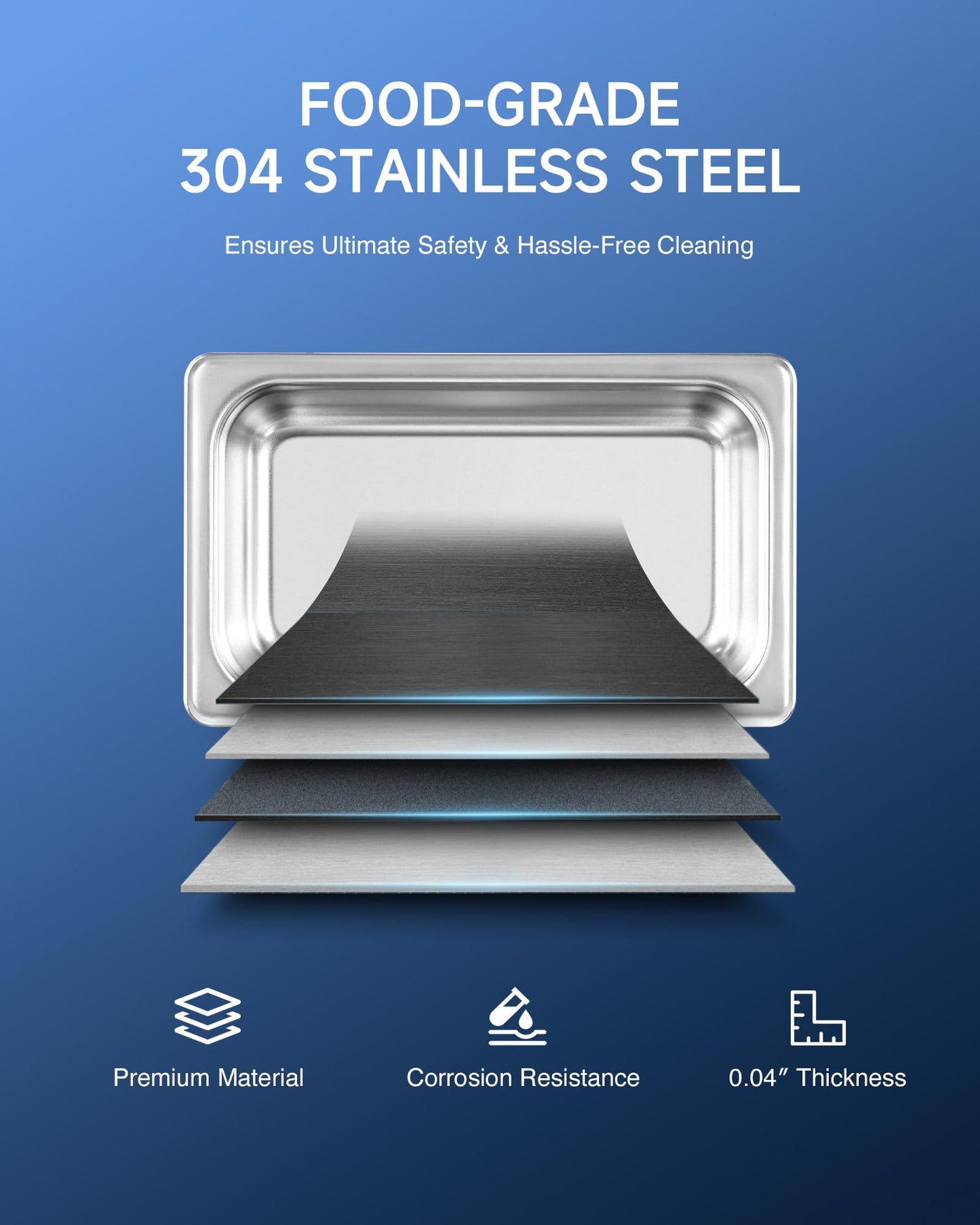 CREWORKS Professional Ultrasonic Cleaner with Digital Timer&Heater for Circuit Board Dental Instrument, Sonic Cavitation Machine for Professional Jewelry Watch Glasses Cleaning and More (3L)