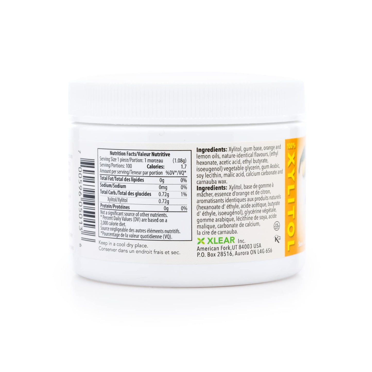 Spry Fresh Natural Xylitol Chewing Gum Dental Defense System - Aspartame-Free, Sugar-Free, Non-GMO, Gluten-Free (Fresh Fruit, 100 Count - Pack of 1)
