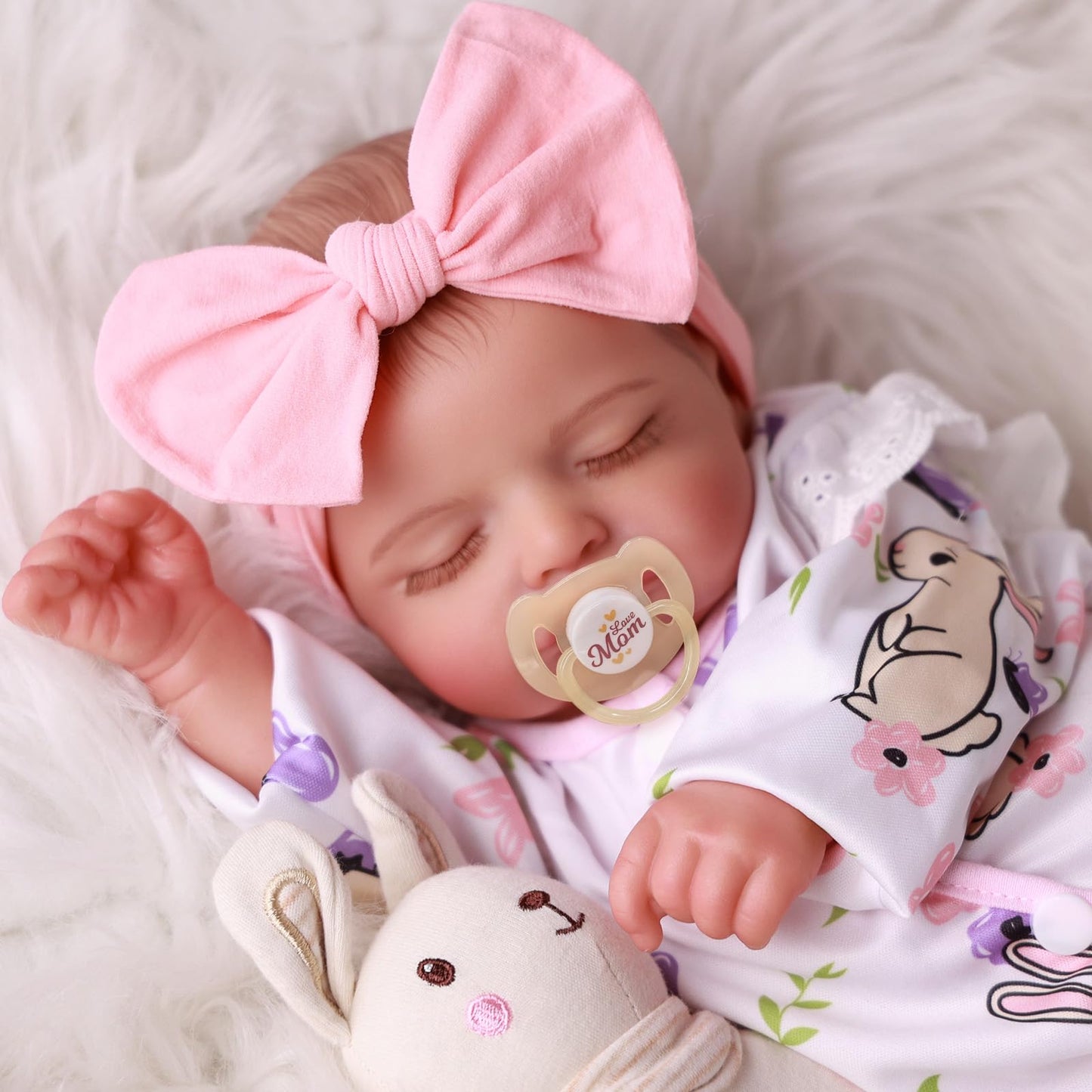 BABESIDE Lifelike Reborn Baby Dolls Girl - 20 Inch Realistic Newborn Baby Dolls with Poseable Body, Real Life Baby Dolls with Accessories for 3+ Year Old Girls Gifts, Pretend Play, Collection