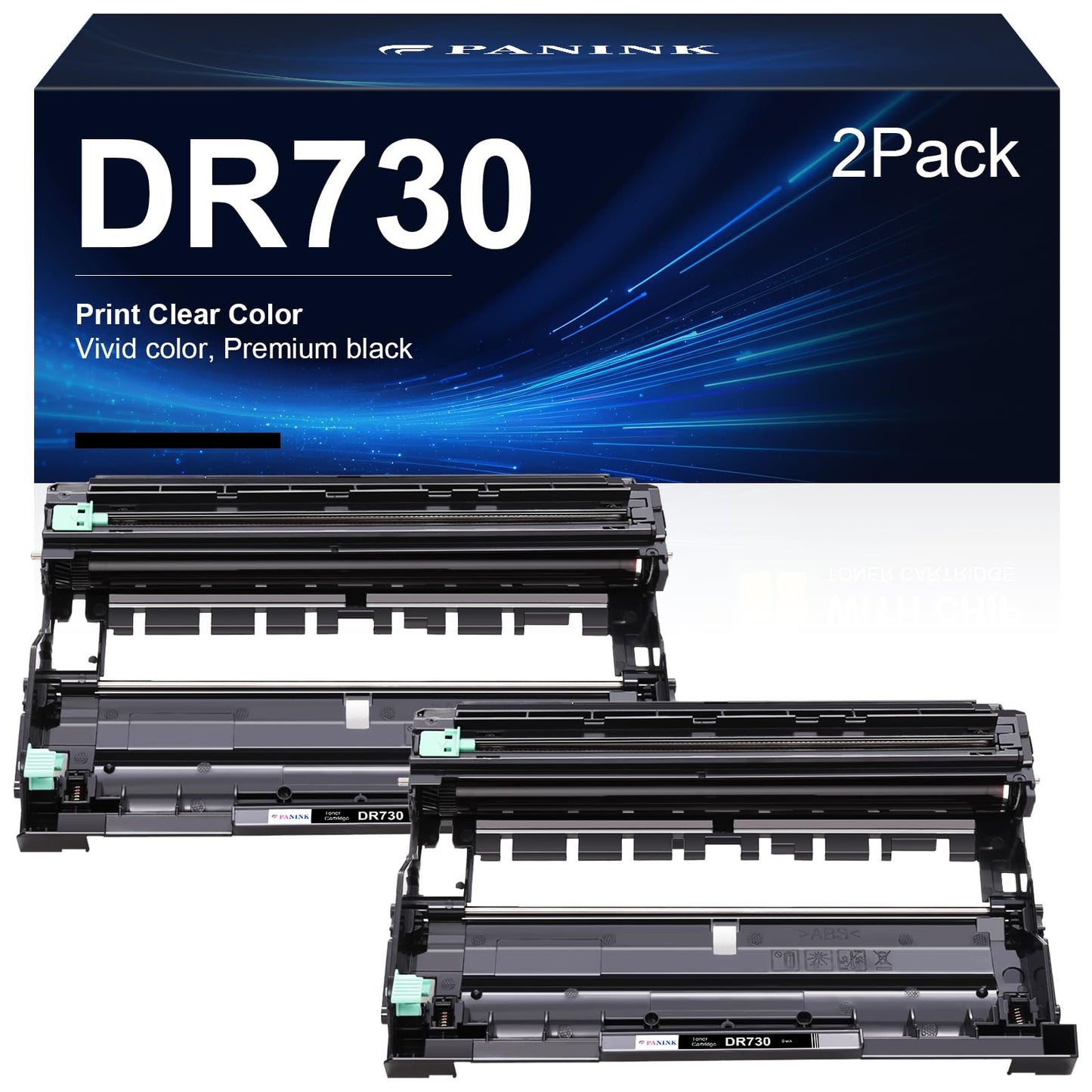PANINK Compatible Drum Unit Replacement for Brother DR-730 DR 730 DR730 Drum Unit Compatible with MFC-L2710DW MFC-L2750DW HL-L2395DW HL-L2370DW HL-L2350DW HL-L2390DW DCP-L2550DW Printer - 2 Pack