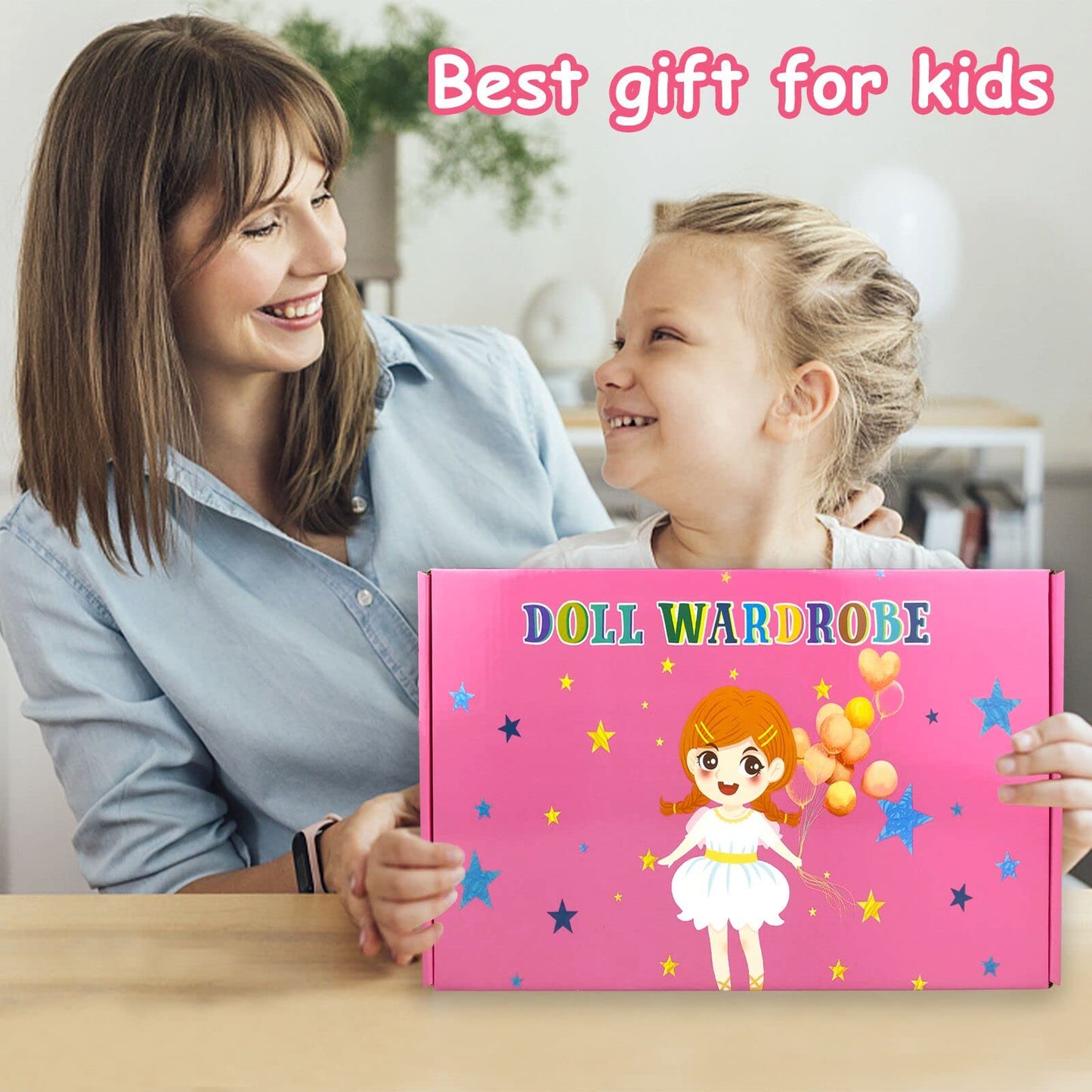 84 Pack Doll Clothes and Accessories with Doll Closet for 11.5 Inch Doll Fashion Design Kit Girl Including Wedding Dress Fashion Dress Outfits Tops and Pants Shoes Hangers Bags Necklaces