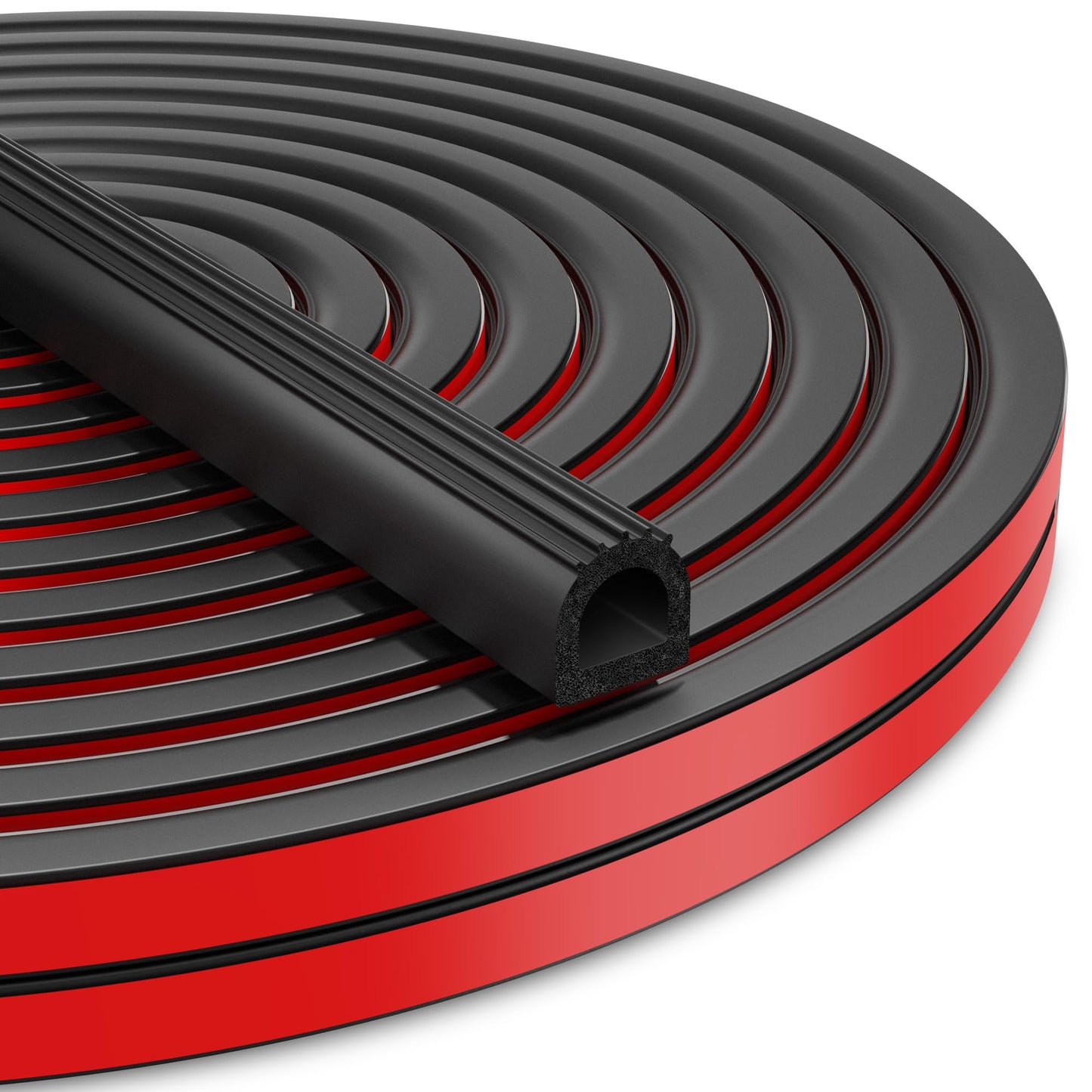 Weather Stripping Door Seal 26 Feet Foam EPDM Rubber Seal Strip Weather Stripping for Window, Door, RV, Boat, Auto, Truck, Marine