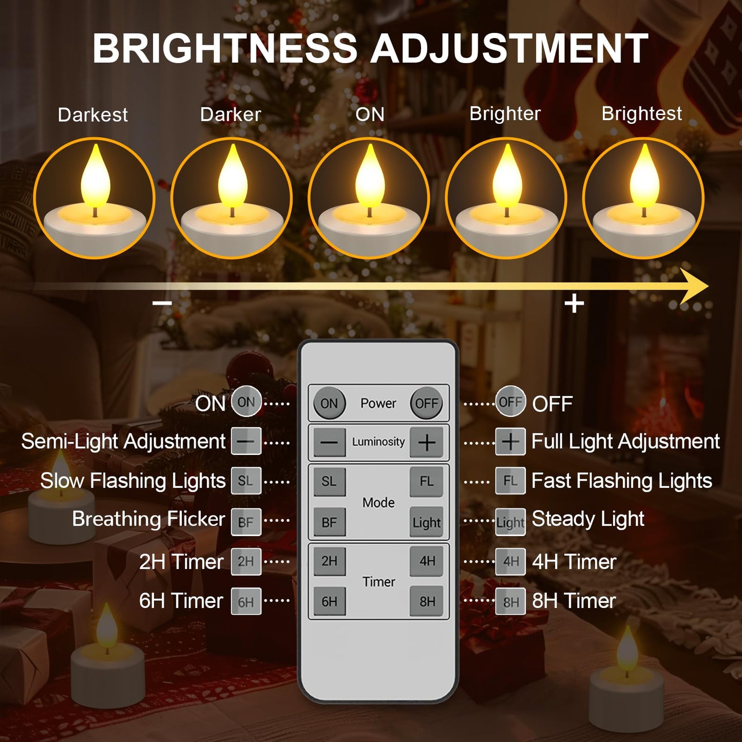 PChero 6PCS Rechargeable Flameless Candles Flickering with Remote Timer & USB Charging Base, 3D Wick Led Tea Lights Candles Battery Operated for Birthday Weddings Halloween Christmas Home Indoor Decor