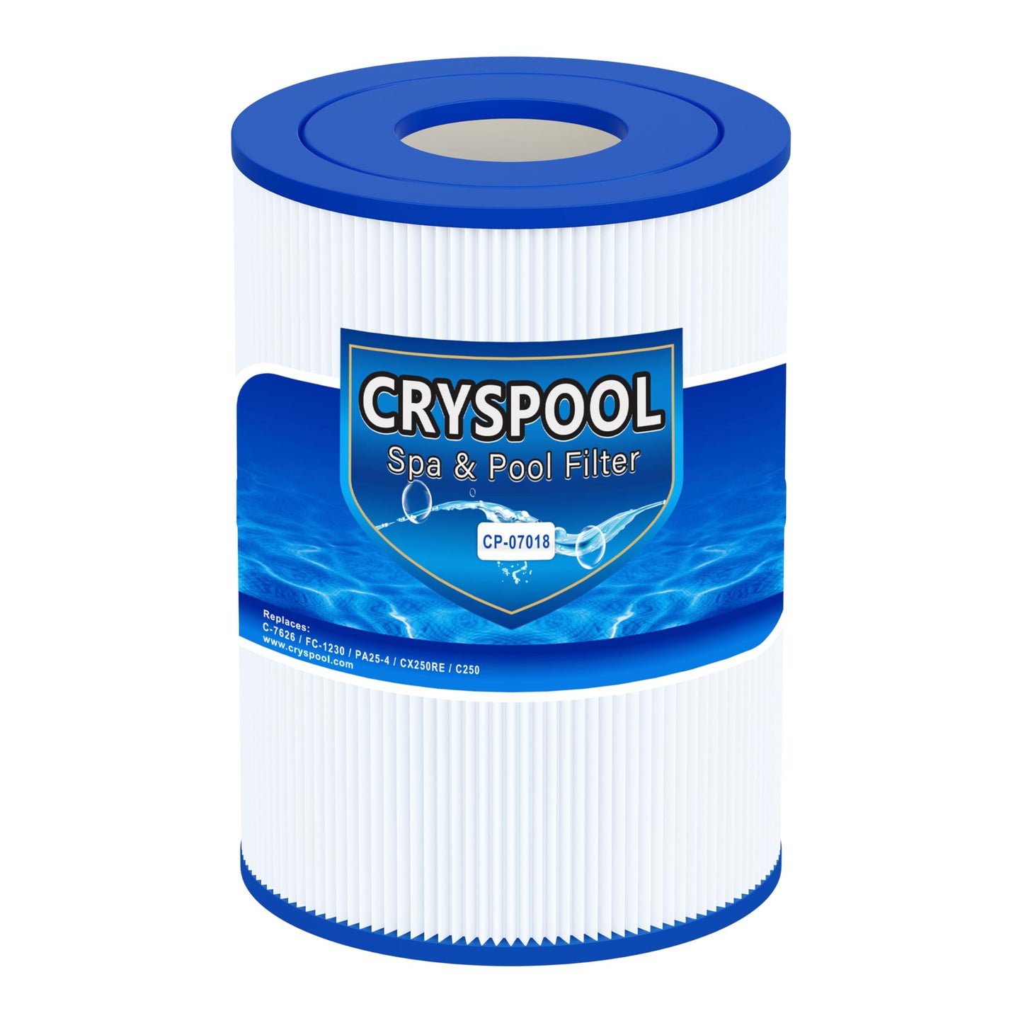 Cryspool Spa Filter Replacement for CX250RE, Star-Clear C250, PA25-4, PA25-4/M4, Unicel C-7626, FC-1230, 25 sq. ft, 1 Pack