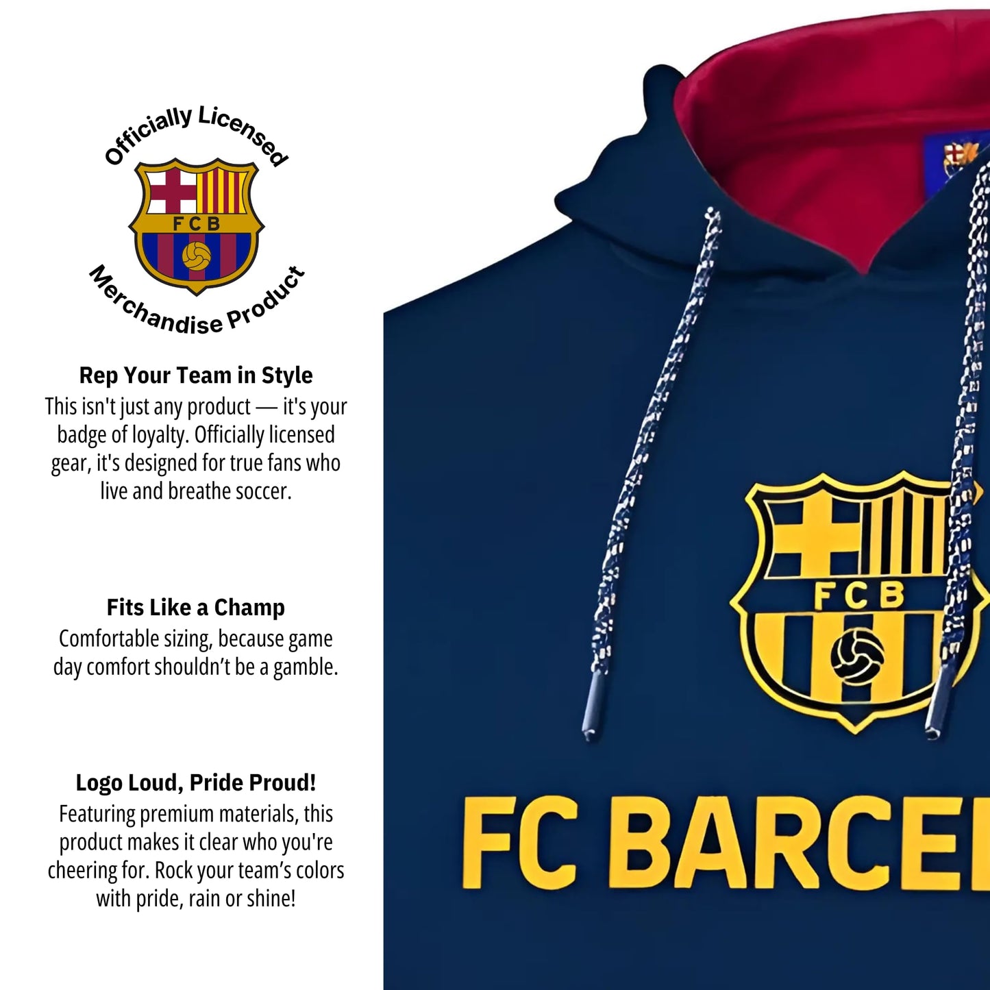 Icon Sports Official Soccer Team Pullover Hoodie - Unisex Adult - 41PH
