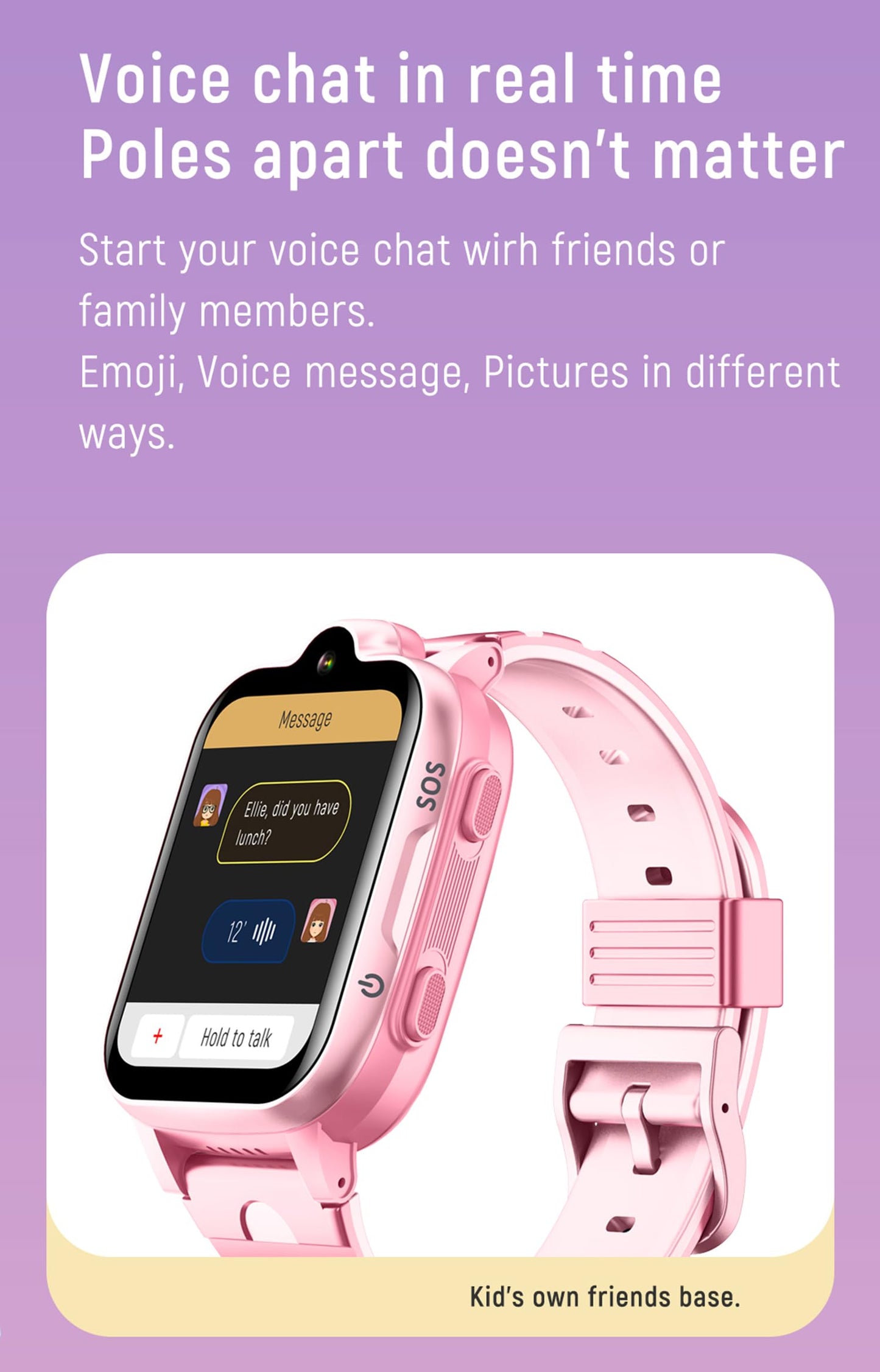 4G GPS Smart Watch for Kids,Smartwatch with Whatsapp Line Facebook TikTok, Waterproof Real-time Tracking Anti-Lost Video Phone Call Pedometer Voice Message Camera SOS Alarm Watch for Boys Girls Gifts